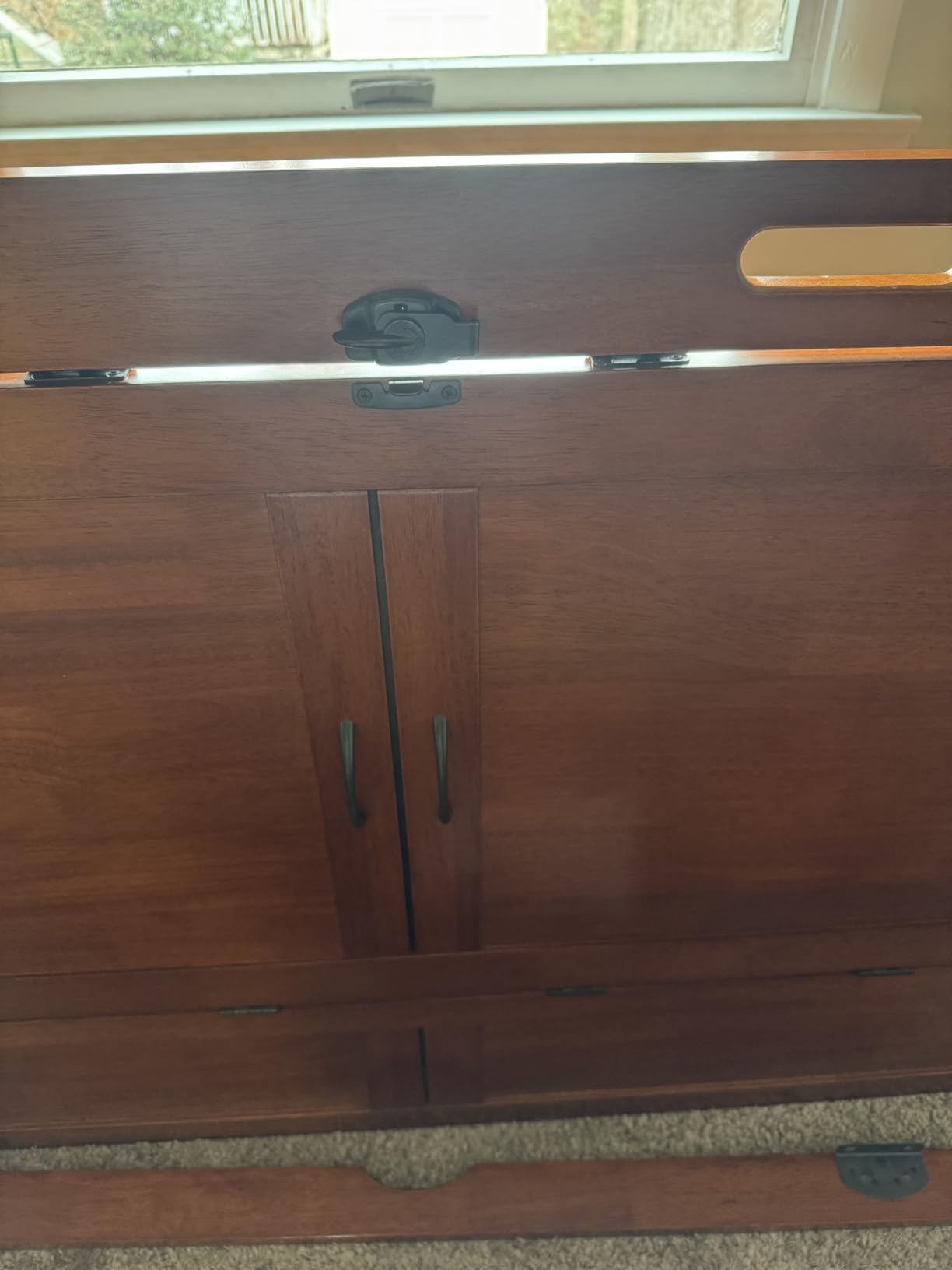 NIGHT & DAY Furniture Murphy Cube Cabinet Bed (Cherry) customer photo 1