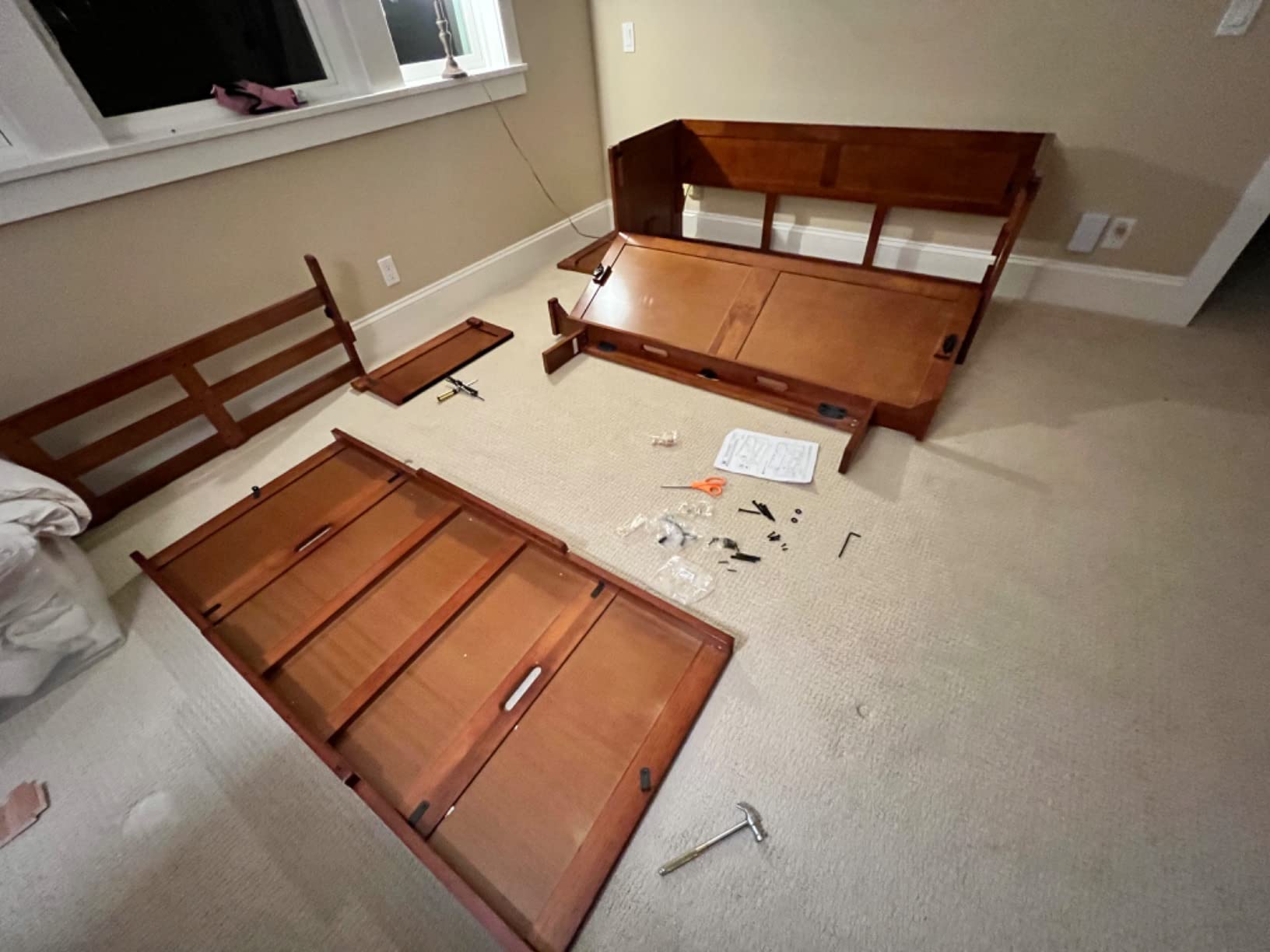 NIGHT & DAY Furniture Murphy Cube Cabinet Bed (Cherry) customer photo 2