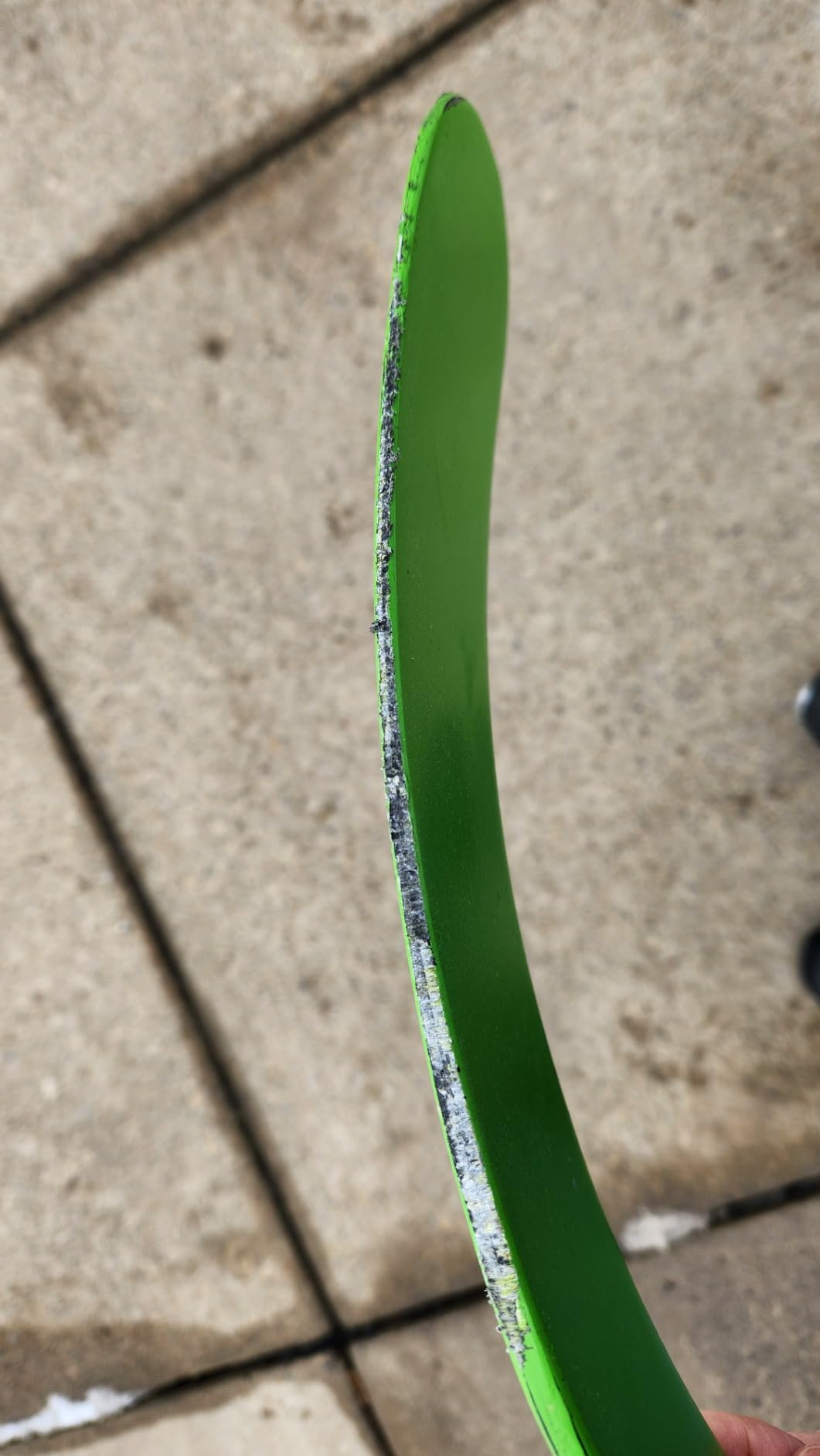 Franklin Sports Street Hockey Sticks - Ambush Junior Street Hockey Stick - Wood and Fiberglass Shaft - ABS Blade - One Piece Stick customer photo 1