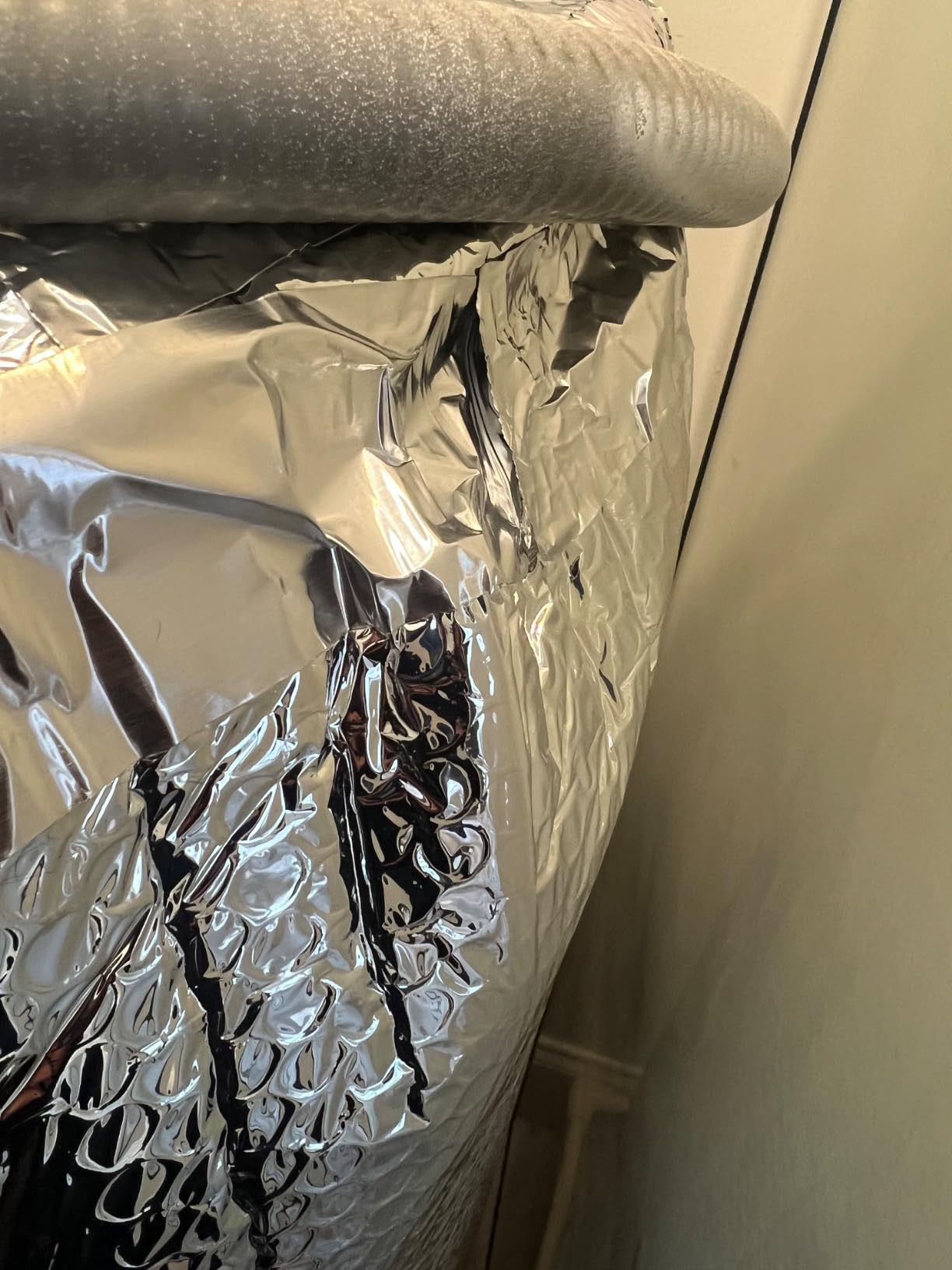 AES Industries Water Heater Blanket Jacket Insulation Non Fiberglass Fits 40 50 60 and 80 Gallon Tank R8 customer photo 1