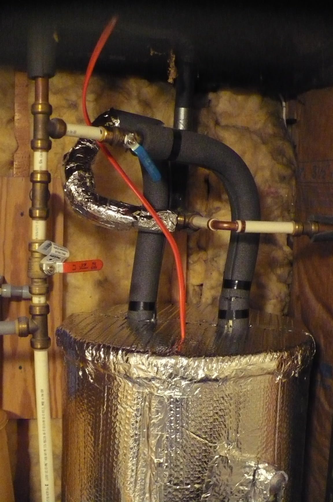 AES Industries Water Heater Blanket Jacket Insulation Non Fiberglass Fits 40 50 60 and 80 Gallon Tank R8 customer photo 2