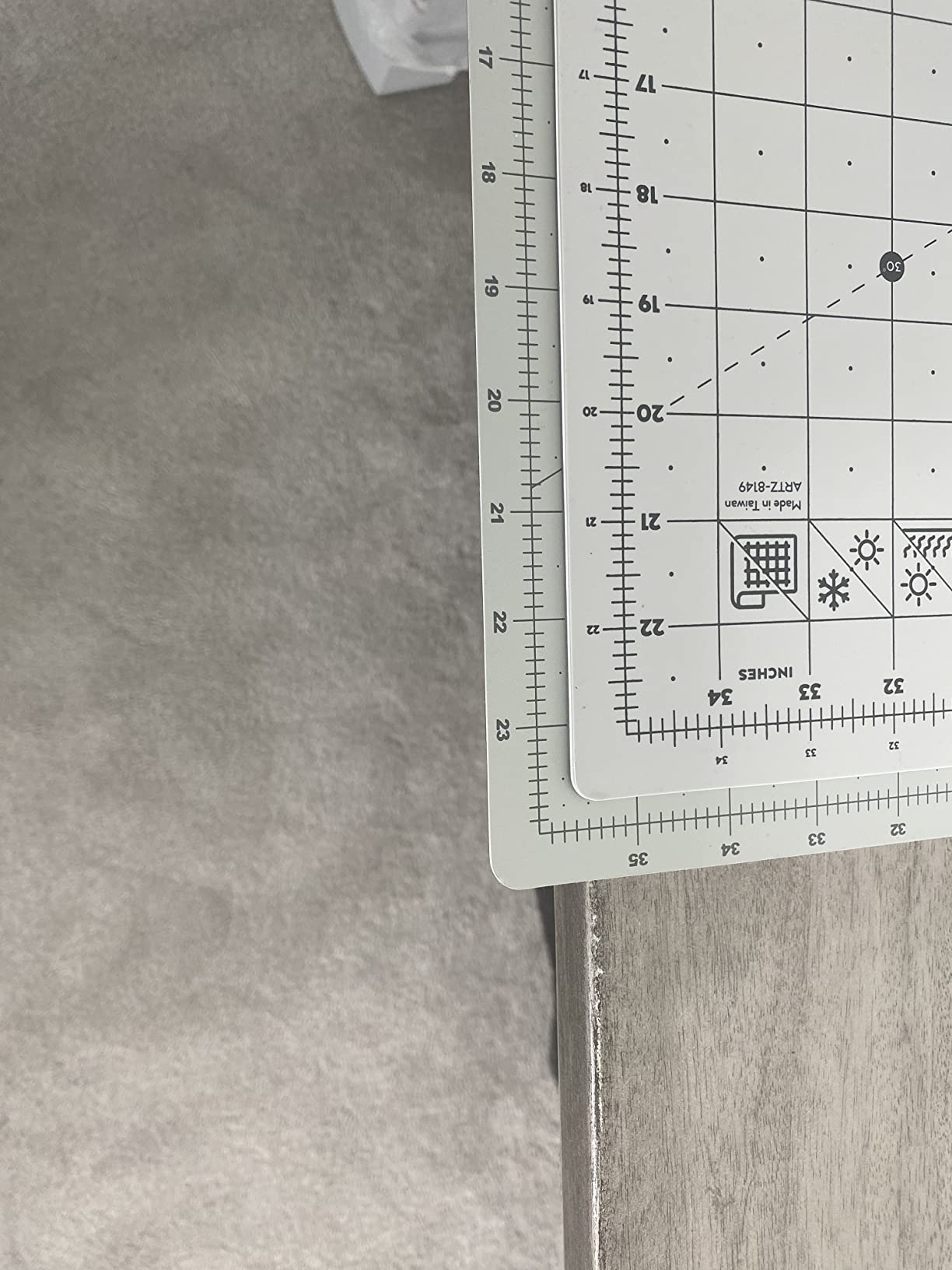 ARTEZA Self Healing Cutting Mat, 18 x 24 Inch Rotary Cutting Mat, Double-Sided 3 mm PVC-Free Craft Mat with Grid Lines and Angle Guides for Sewing, Quilting, Fabric, Paper, Vinyl, and Crafts customer photo 2