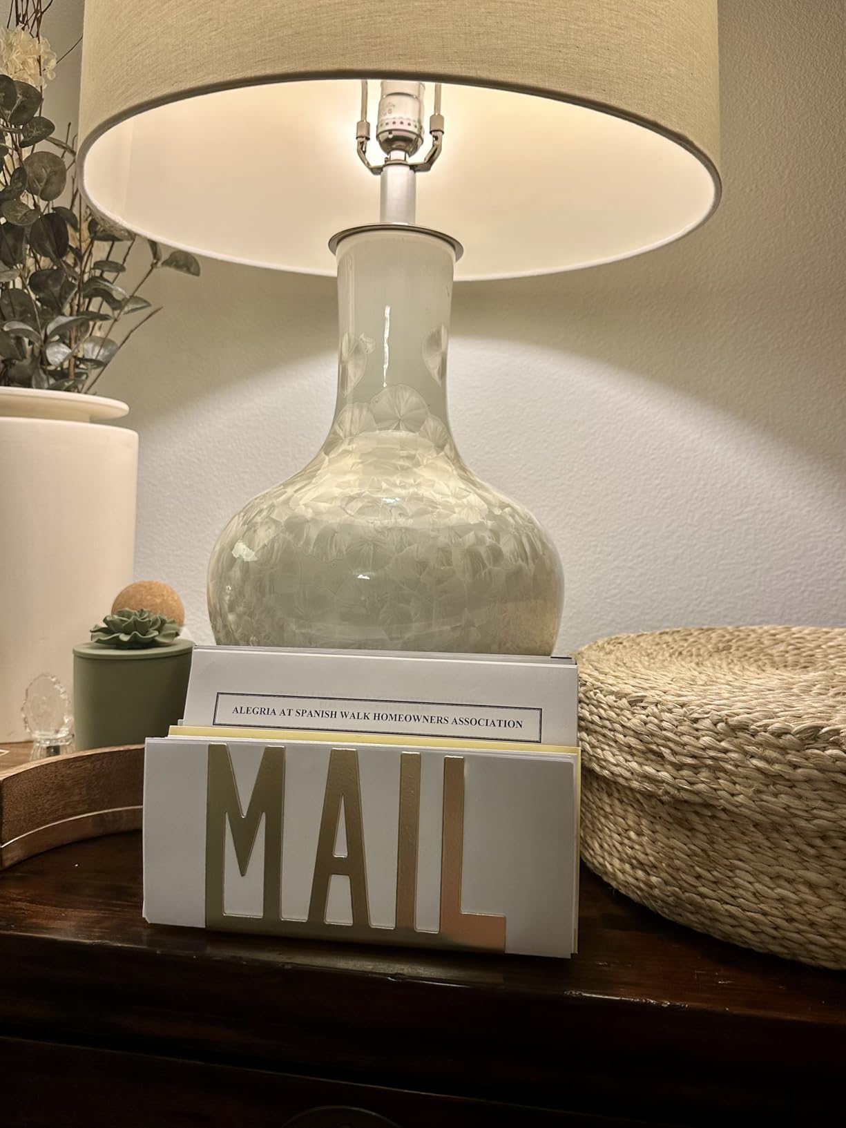 MyGift Modern Black Mail Holder Organizer with Cutout MAIL Lettering Design | Office Desktop Countertop Envelope and Document Storage Rack Entryway Office Home Storage Decorative Display customer photo 1