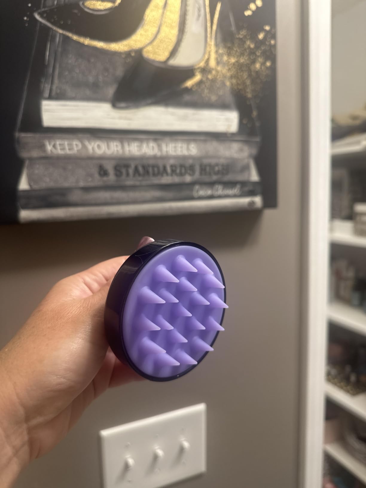 HEETA Scalp Massager Hair Growth Scrubber for Dandruff Removal Hair Care | Silicone Head Massager Relaxing, Shampoo Brush Cleansing Exfoliating for All Hair Type, Easy-Grip, Bath Shower Accessories customer photo 2