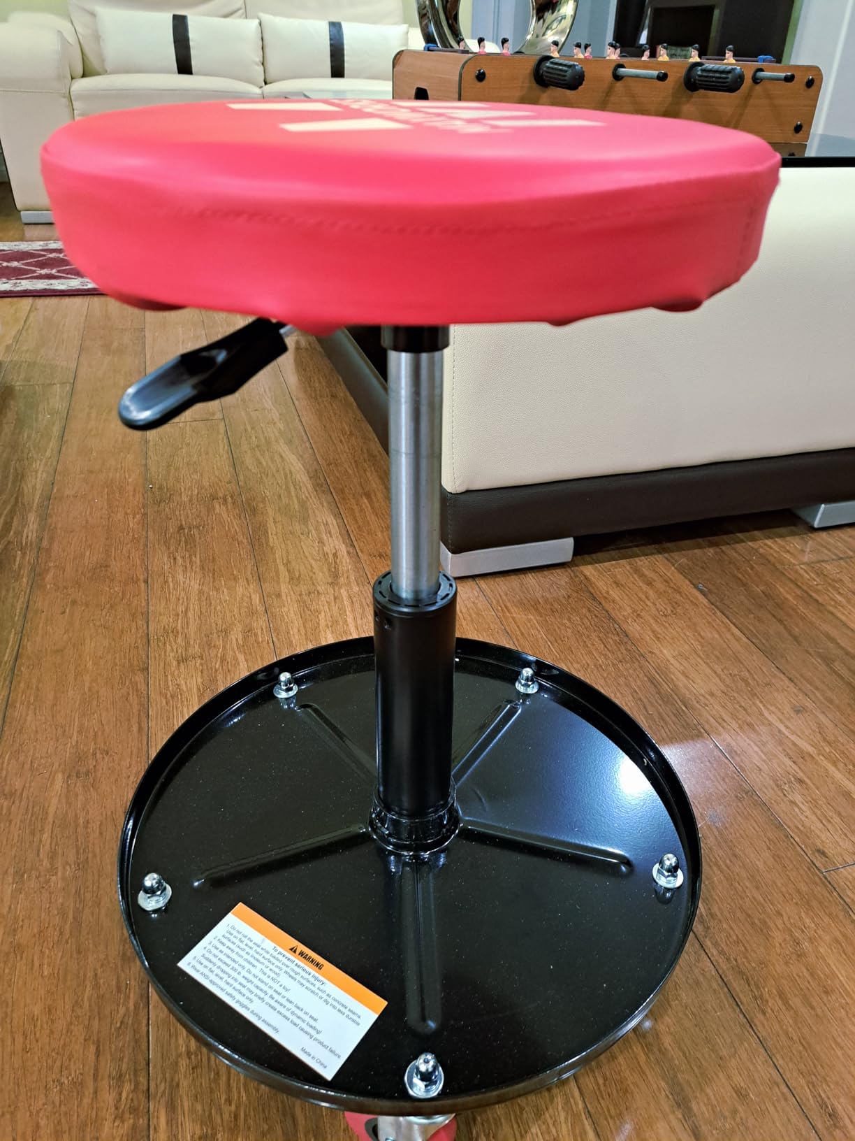 MaxWorks 80771 Pneumatic Roller Seat/Creeper with Adjustable Height - 300 lb Capacity customer photo 1
