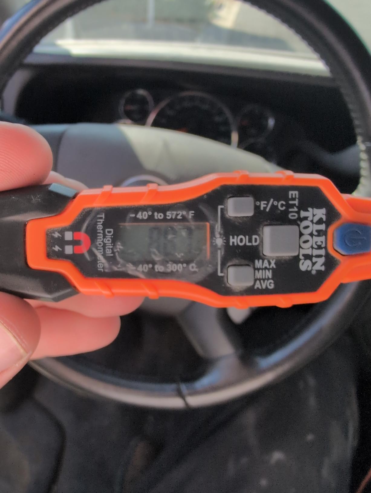 Klein Tools ET10 Magnetic Digital Pocket Thermometer, HVAC Instant Read Thermometer with Backlit Display, Wide Measurement Range, Fahrenheit and Celsius customer photo 2