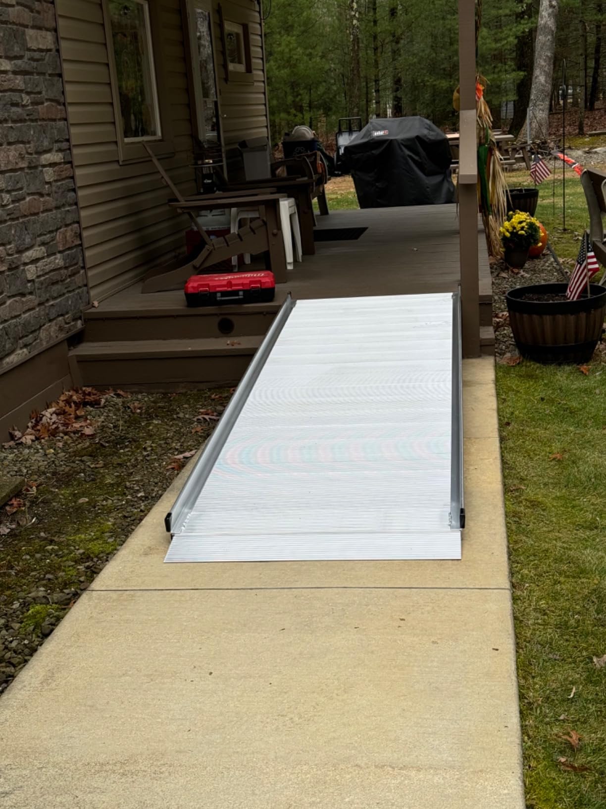 5' Wheelchair Ramp for Home Steps, 850 lb Capacity, 36