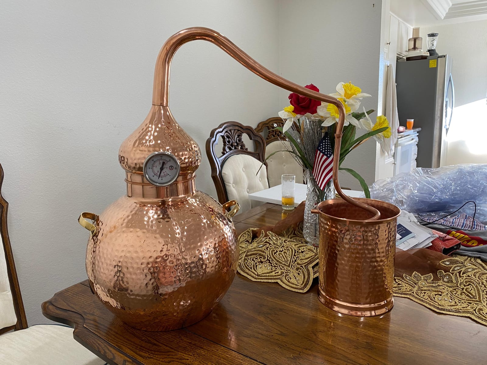 5 Gallon Pure Copper Alembic Still for Whiskey, Moonshine, Essential Oils by Copperholic customer photo 1