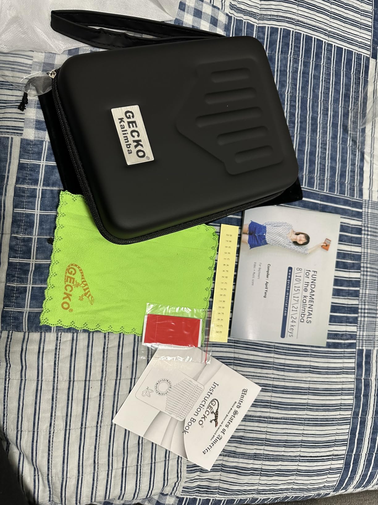 GECKO Kalimba 17 Keys Thumb Piano with Waterproof Protective Box, Tune Hammer and Study Instruction, Portable Mbira Sanza Finger Piano customer photo 1