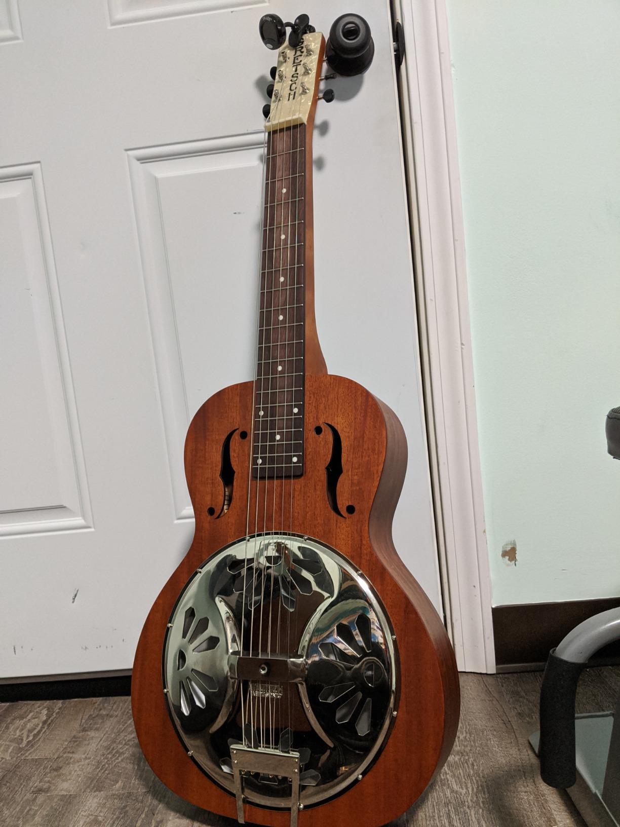 Gretsch G9210 Boxcar Square-neck, Mahogany Body Resonator - Natural, Padauk Fingerboard customer photo 2