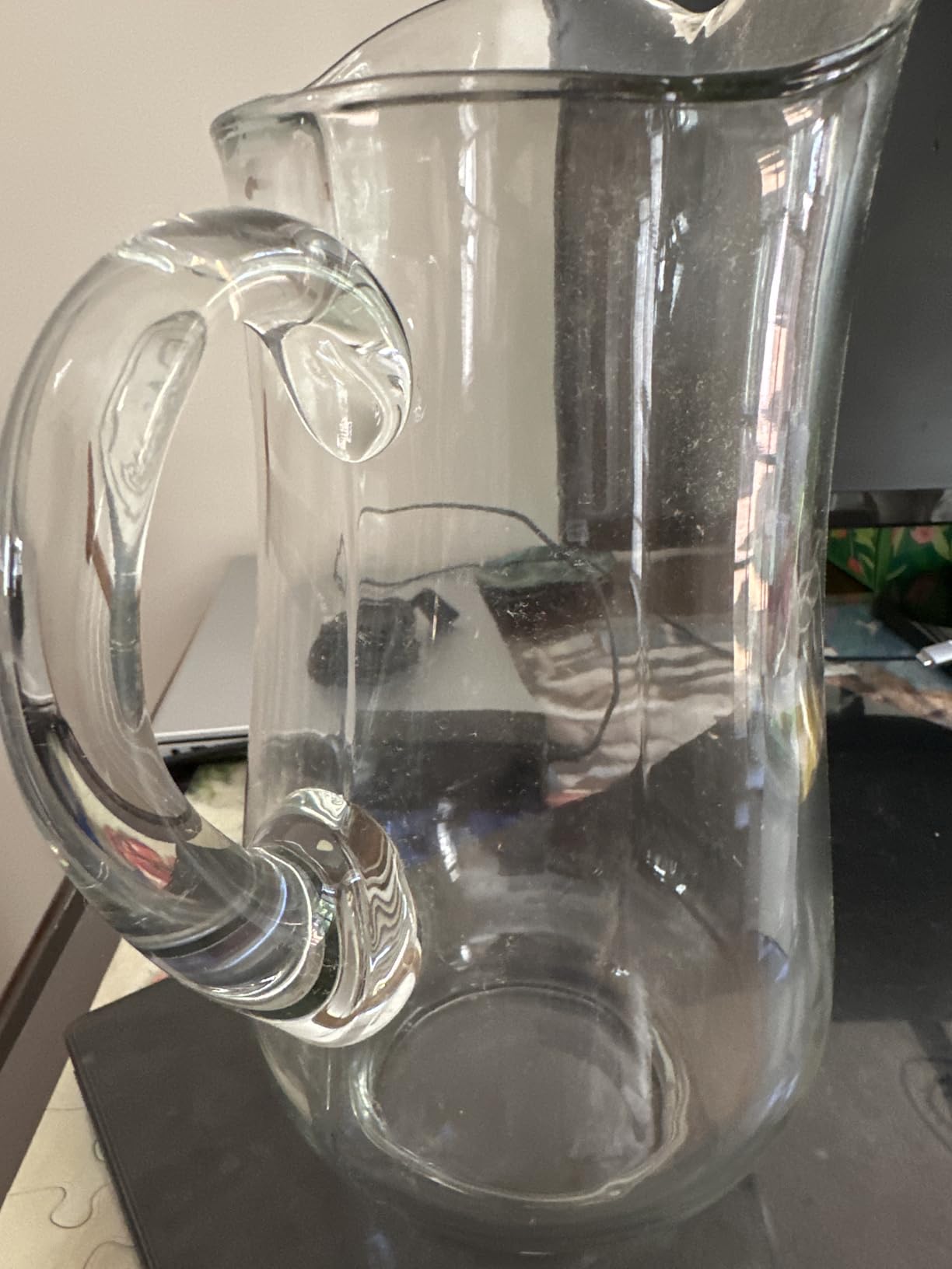 Libbey Acapulco Large Glass Pitcher Set of 2, 89 Oz, Clear, Tall Bubble Glass Pitchers with Handle, Durable Seam Design, Modern Pitcher Set for Iced Tea, Punch, and More customer photo 1