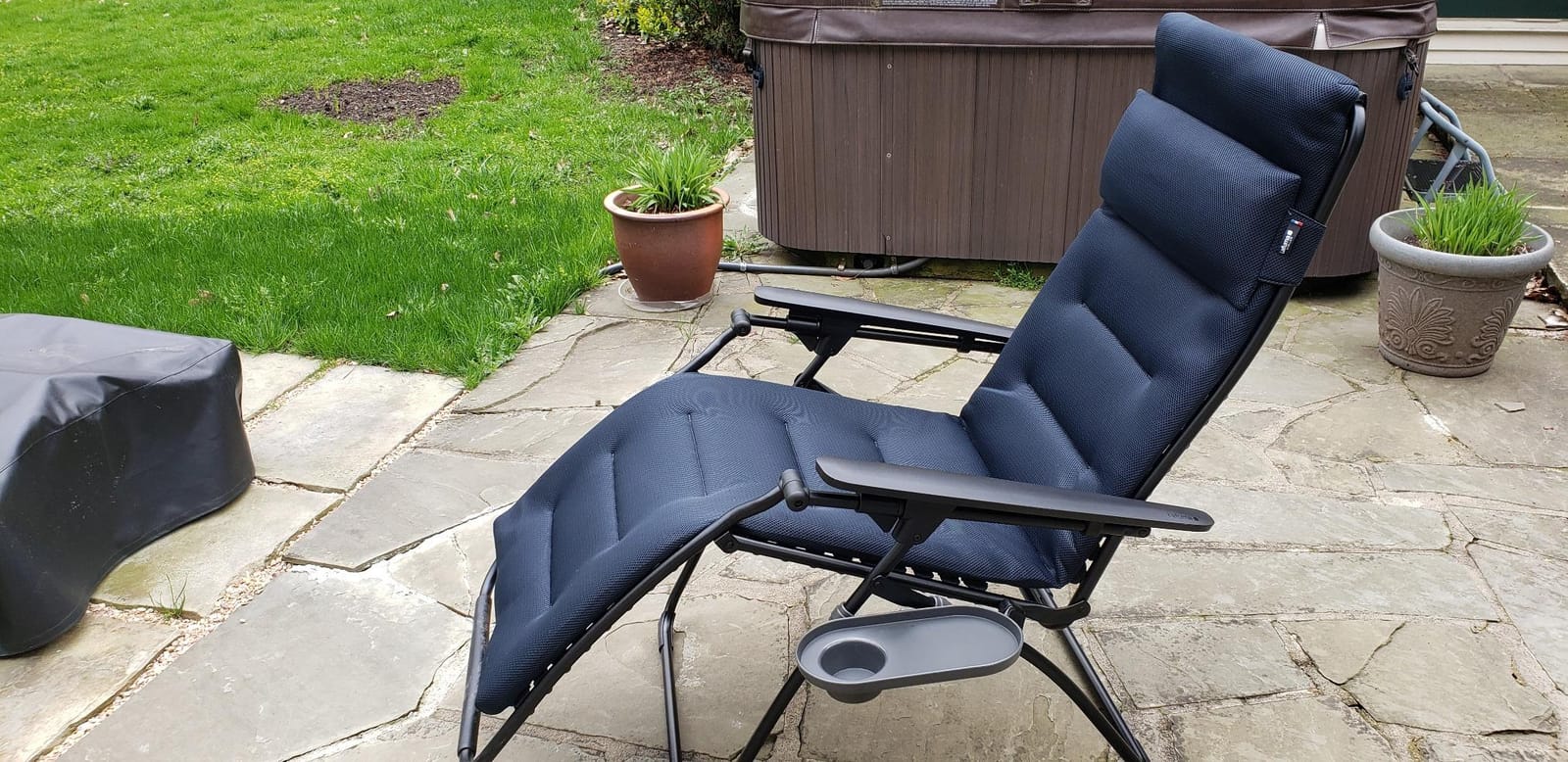Lafuma Futura Air Comfort Zero Gravity Indoor Outdoor Recliner Chair, Acier customer photo 1