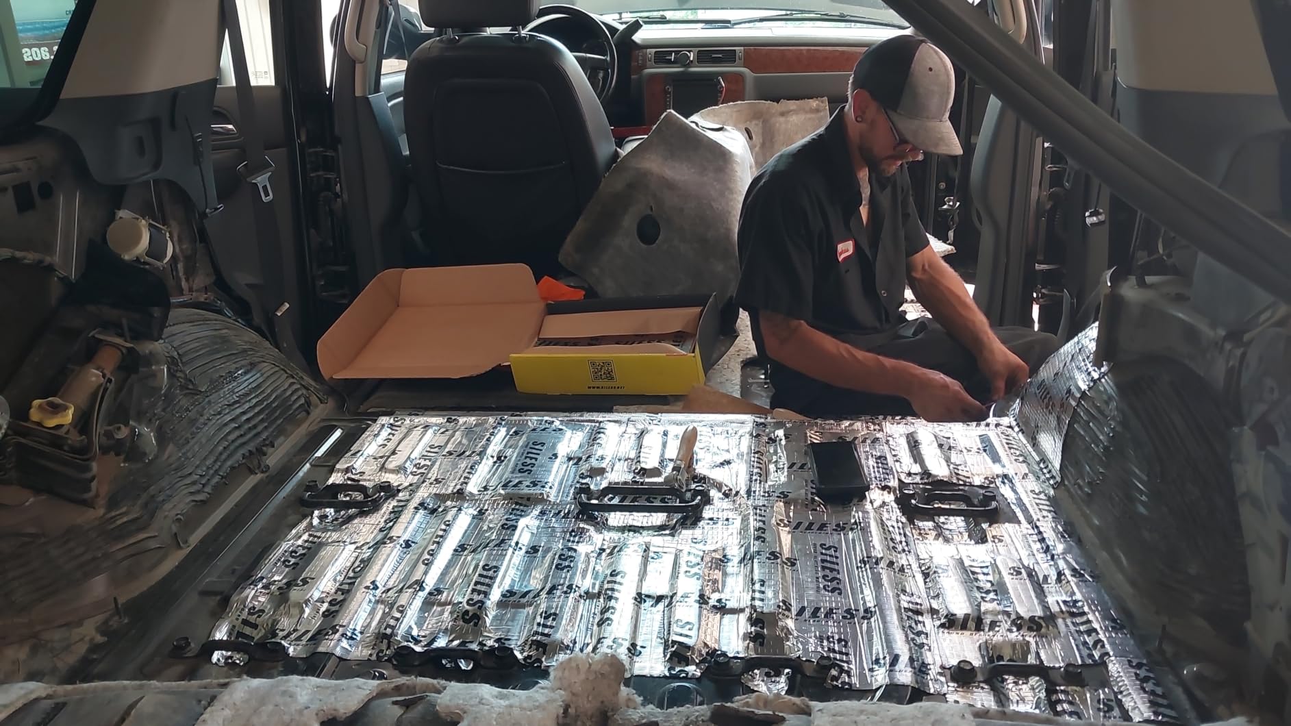 Siless 80 mil (2mm) 36 sqft (3.4 sqm) Car Sound Deadening mat - Butyl Automotive Sound Deadener - Noise Insulation and Vibration Dampening Material (36 sqft) customer photo 2