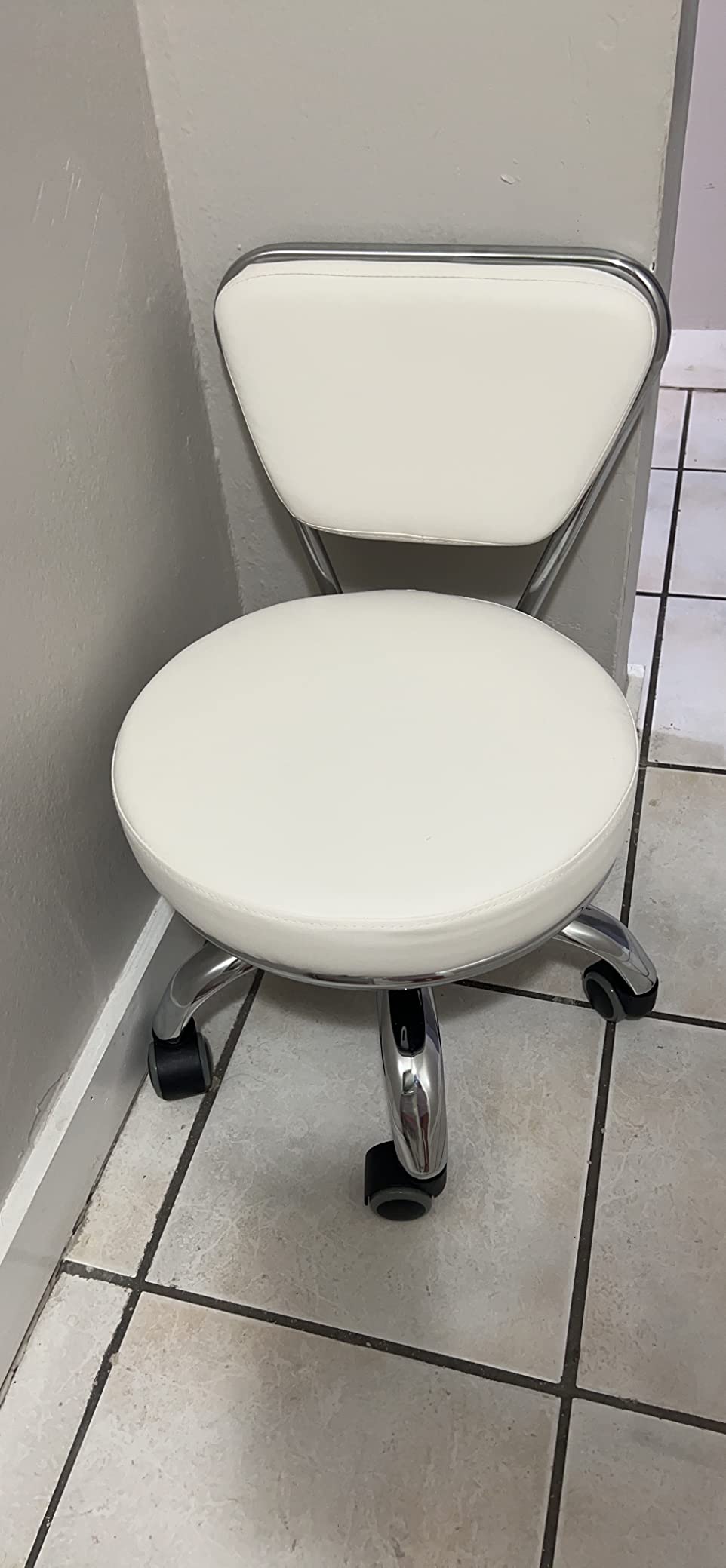MAYAKOBA Salon Nail Pedicure Stool Pedicure Chair Dayton Black Pneumatic, Adjustable, Rolling Salon Furniture & Equipment customer photo 1