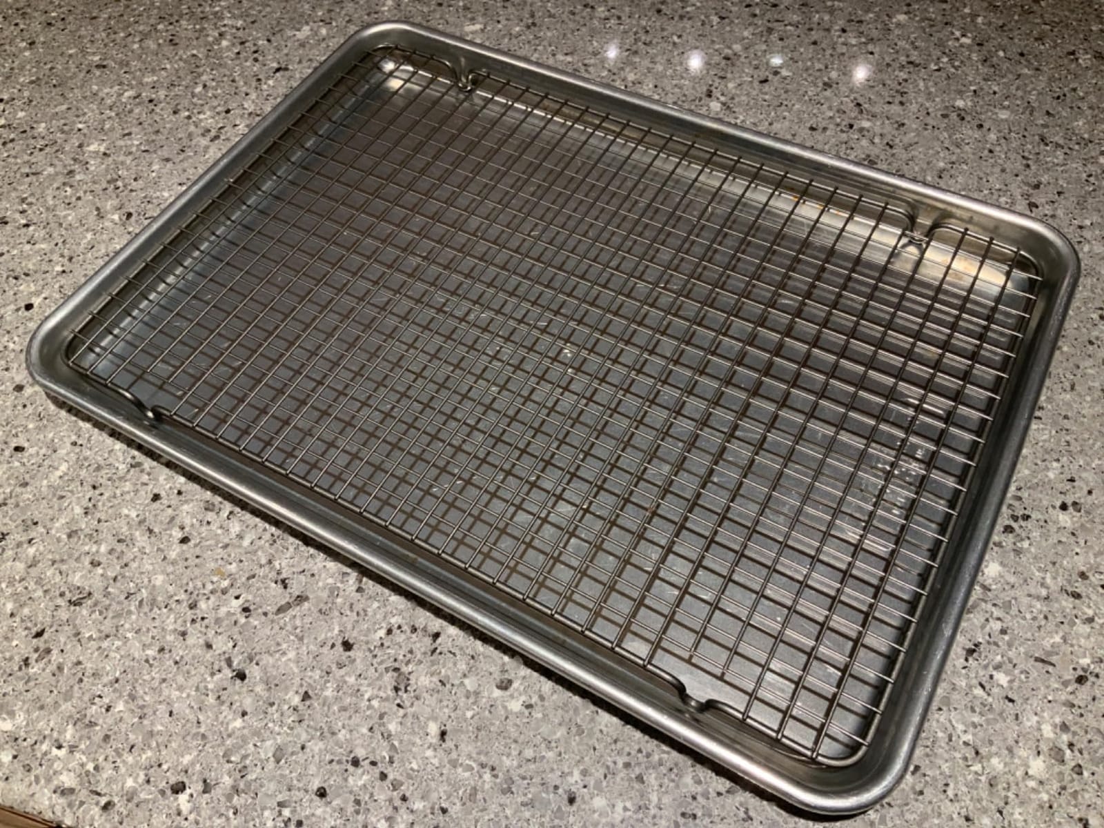 Nordic Ware 43343 Oven Safe Nonstick Baking & Cooling Grid (1/2 Sheet), One Size, Steel customer photo 2