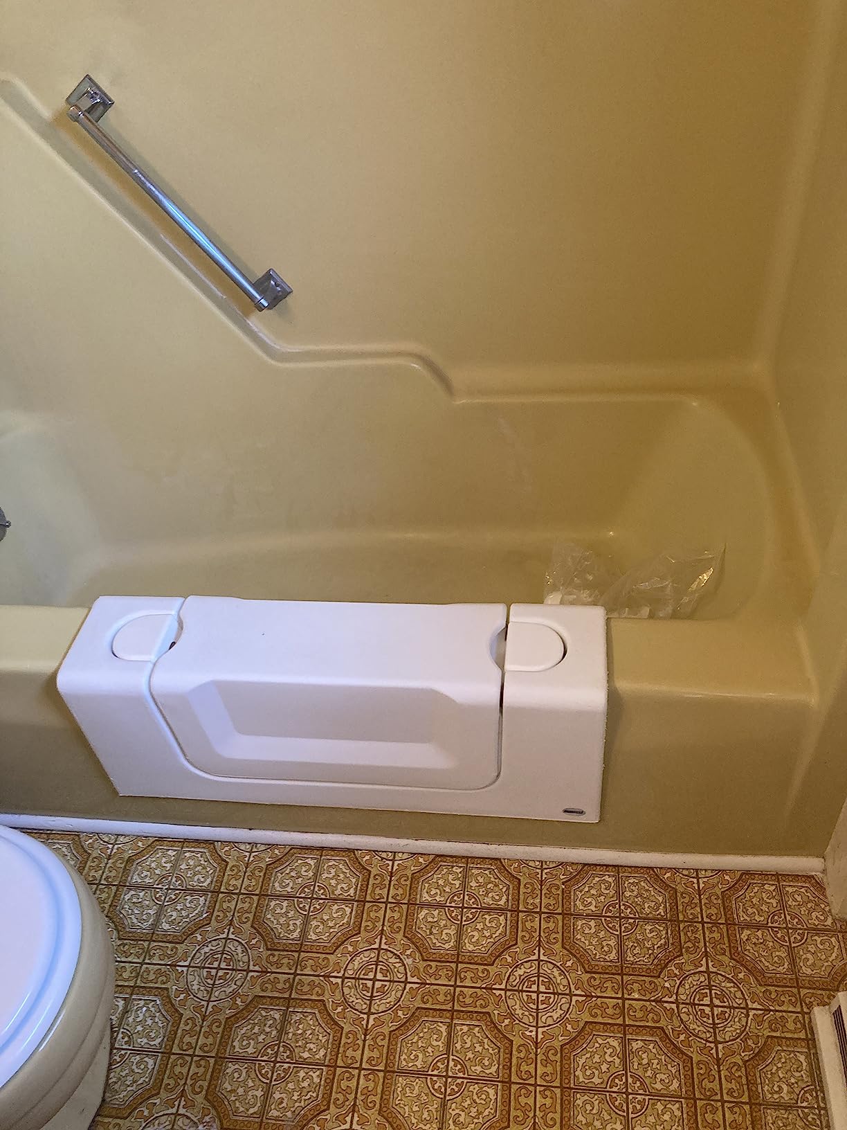 CleanCut Convertible Tub Conversion Kit, White Large | Affordable alternative to a full bathroom remodel or walk-in tub replacement. customer photo 1