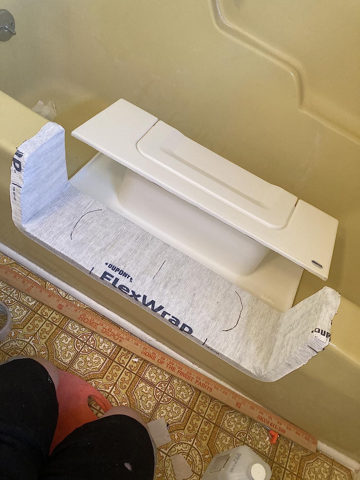 CleanCut Convertible Tub Conversion Kit, White Large | Affordable alternative to a full bathroom remodel or walk-in tub replacement. customer photo 2