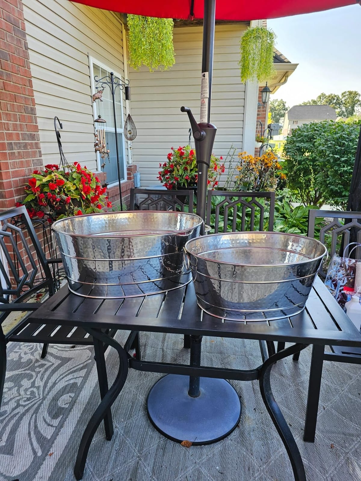 BREKX Heavy-Duty Stainless Steel Beverage Tub for Parties, Large, Oval | Large ice bucket for parties that holds beer, wine and champagne. stainless steel drink cooler for entertaining. customer photo 1