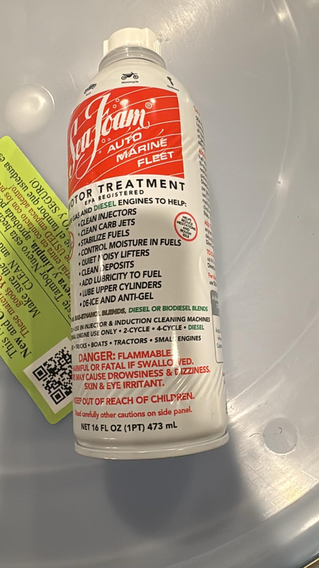Sea Foam Motor Treatment | Fuel System Cleaner, Fuel Stabilizer & Oil Treatment | Gas & Diesel Additive for Cars & Trucks | 16 oz, Pack of 3 customer photo 2