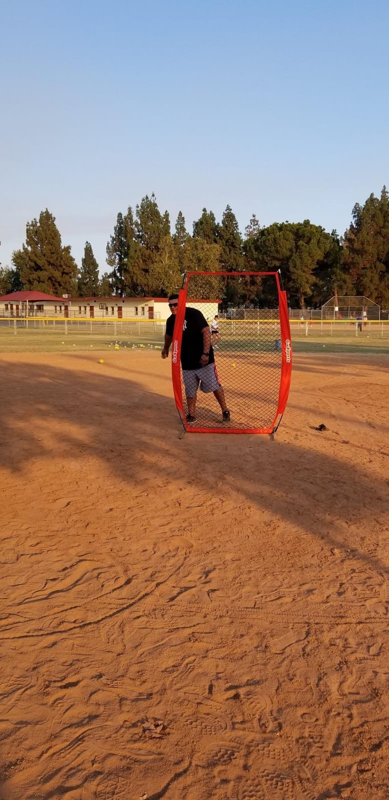 GoSports Baseball & Softball Pitching Screens - L Screen or I Screen - Pitcher Protection Net customer photo 1
