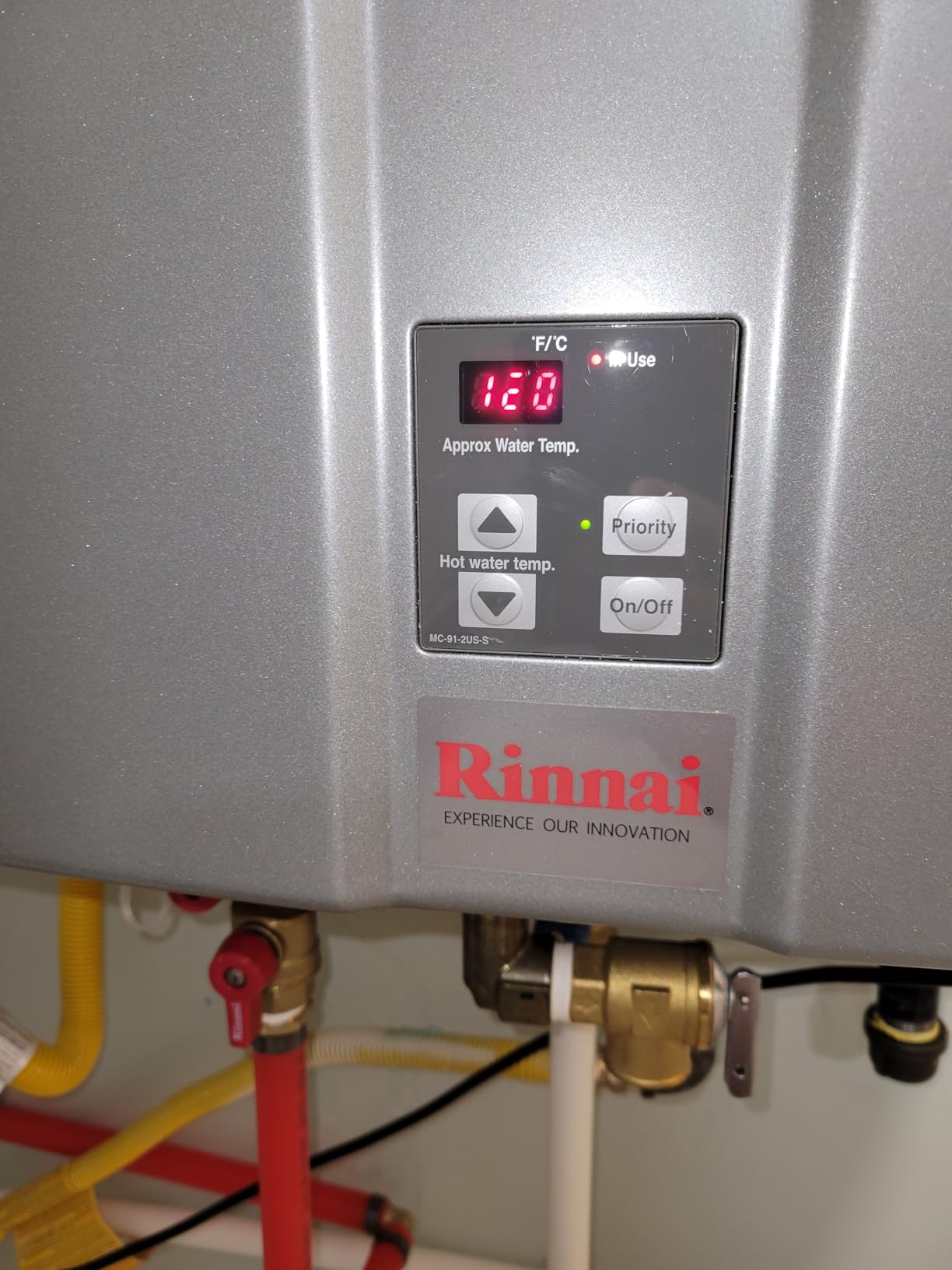 Rinnai RU160iN Condensing Tankless Hot Water Heater, 9 GPM, Natural Gas, Indoor Installation customer photo 1