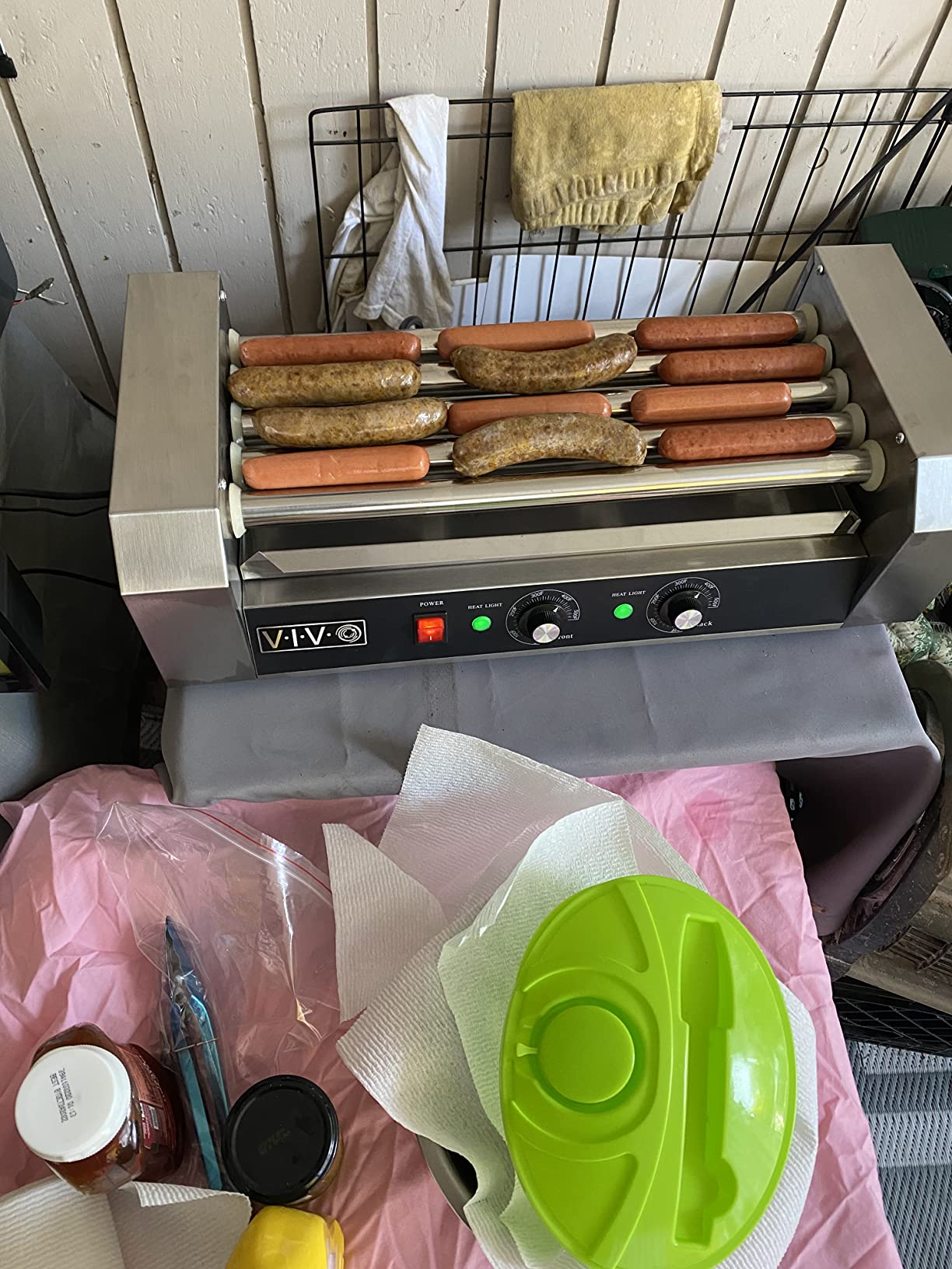 VIVO Electric 12 Hot Dog 5 Roller Grill Cooker Warmer, Stainless Steel, Commercial and Household 700W Machine, HOTDG-V005 customer photo 2