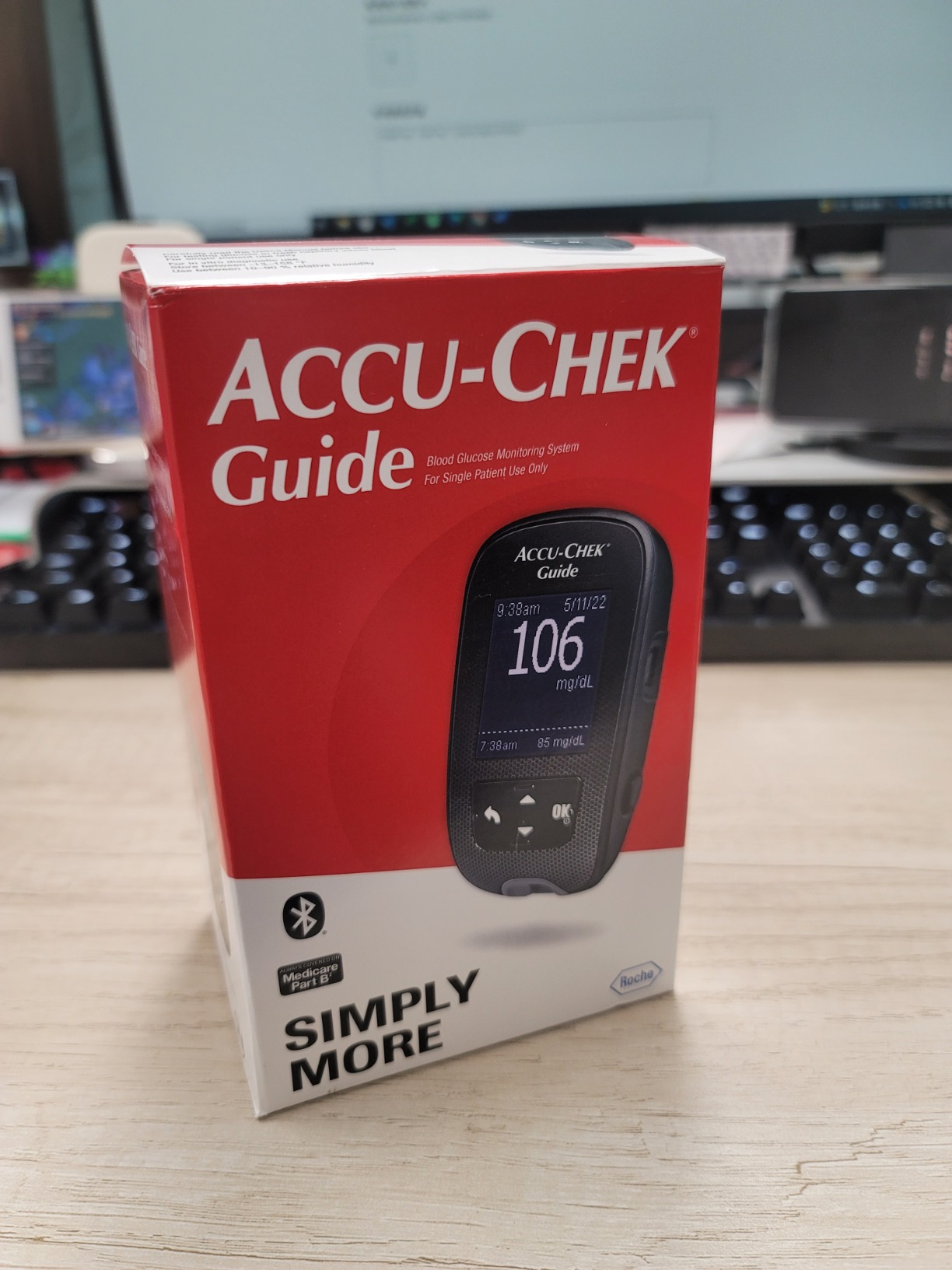 Accu-Chek Guide Glucose Monitor Kit for Diabetic Blood Sugar Testing | Guide Meter, Softclix Lancing Device, 10 Softclix Lancets customer photo 1