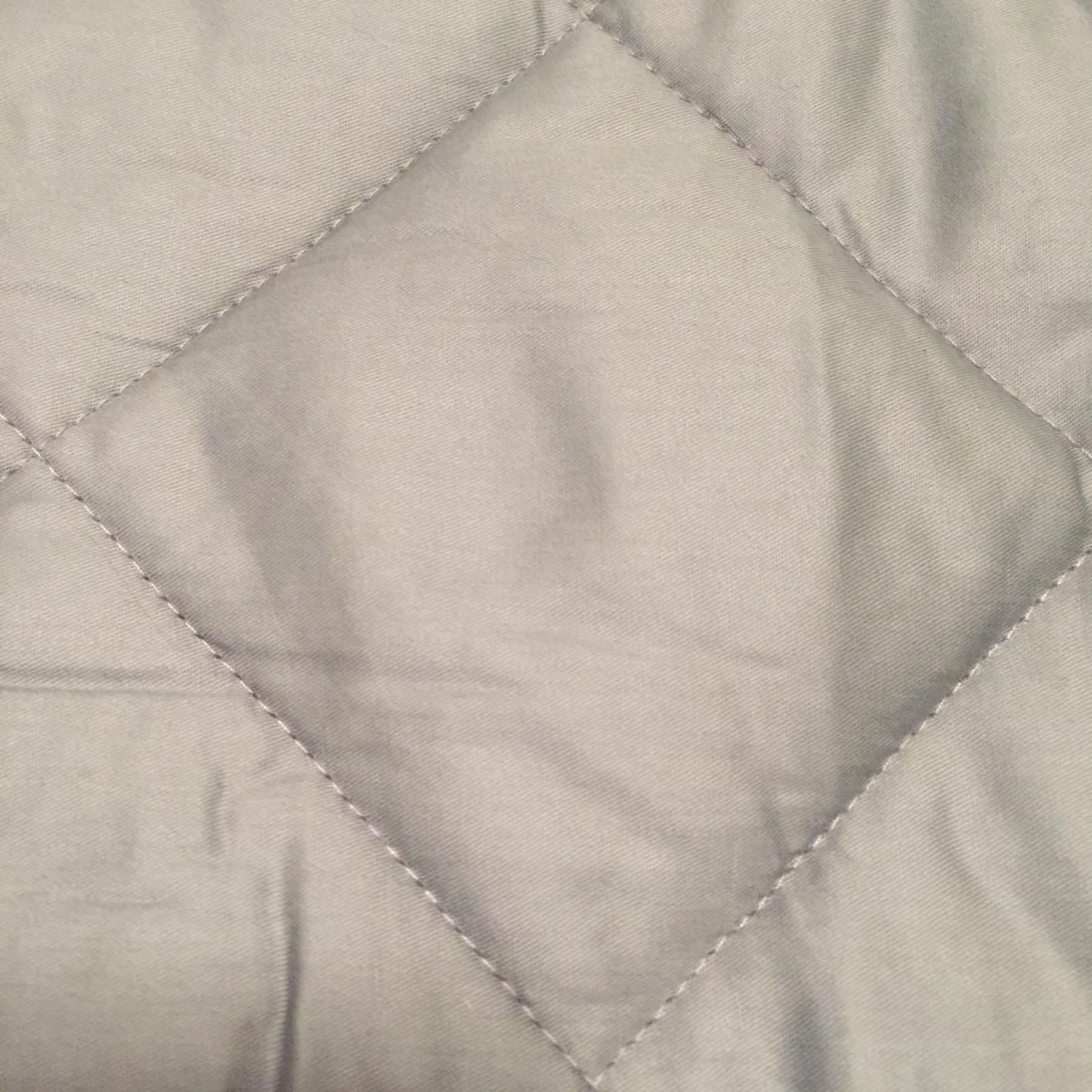 ZZZhen Weighted Blanket - High Breathability - 48''72'' 15LB - Premium Heavy Blankets - Calm Sleeping for Adult and Kids, Durable Quilts Grey, 48''72'' - 15LB customer photo 2