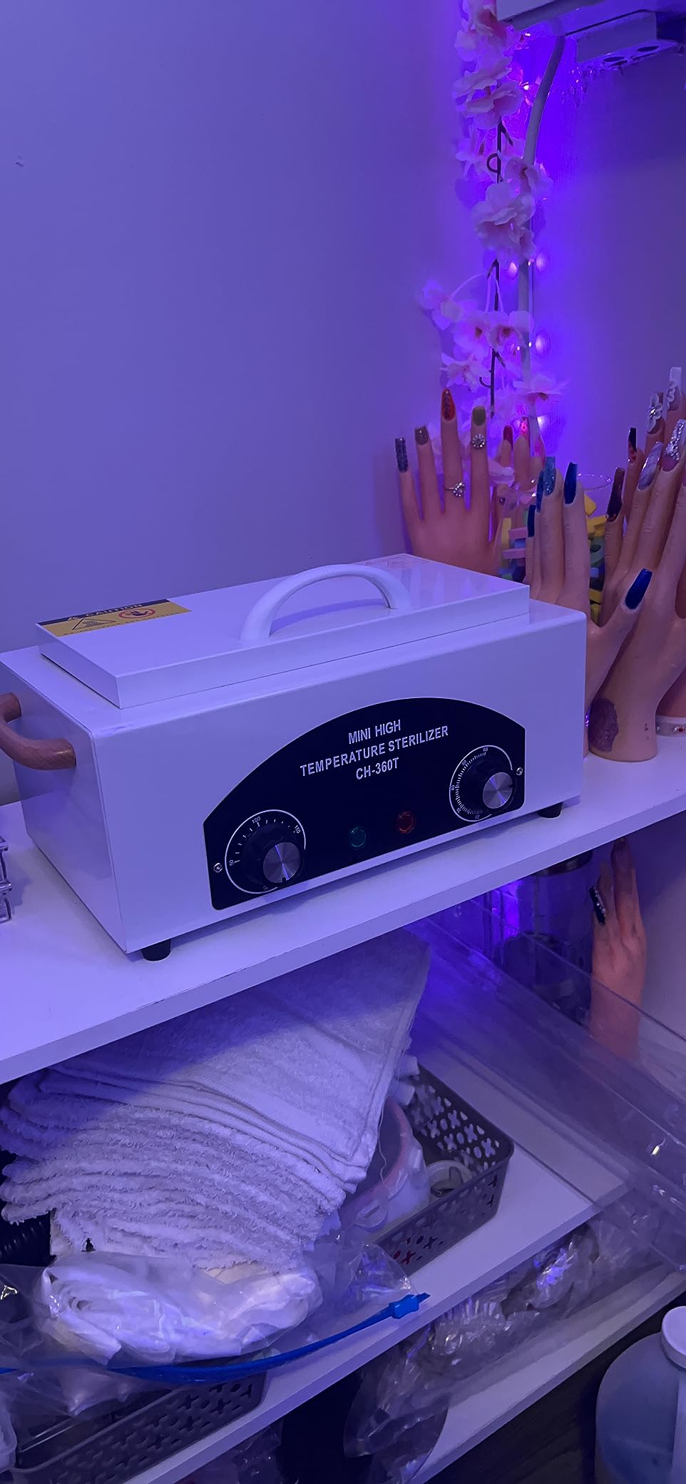 TIJERAS High Temperature Cleaning Box - 110V 300W 1.5L | Pedicure SPA Salon Barber Equipment with Timer customer photo 1