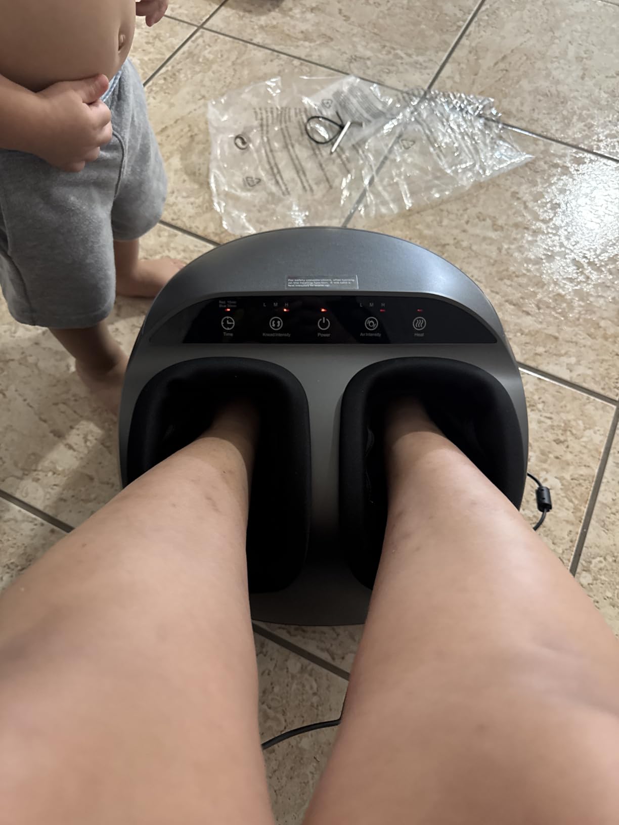 RENPHO Full Foot Massager Machine, 2026 Upgraded Shiatsu Foot Massager with Heat, FSA Eligible HSA Store Eligible, Plantar Fasciitis Massager, Birthday Gifts for Women Mom Men Dad, Fits Up to Size 13 customer photo 1