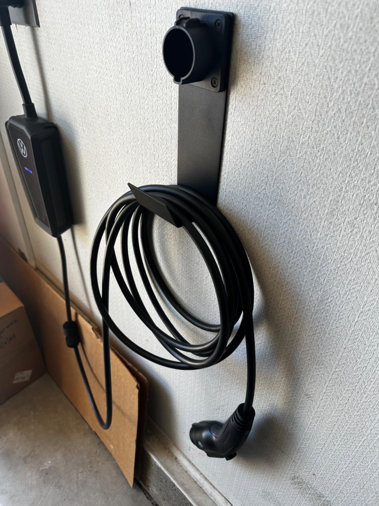 Lectron Electric Vehicle Charger Nozzle Holster Dock & J-Hook Combo for All J1772 EVs customer photo 1