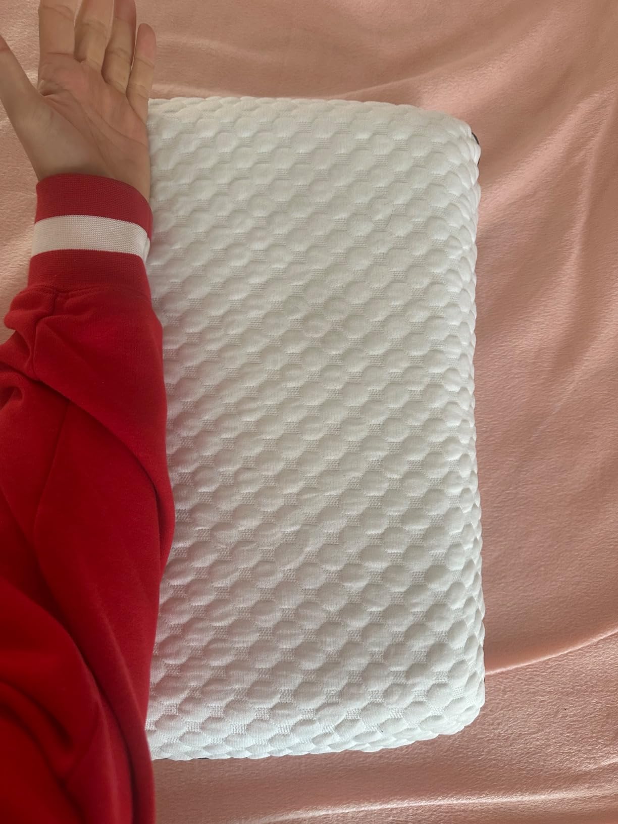 Weekender Cooling Gel Memory Foam Pillow for Sleeping - Queen Size, Ventilated Cooling Pillow for Side & Back Sleepers, Neck & Shoulder Support, Medium Firm, Washable Cover customer photo 2