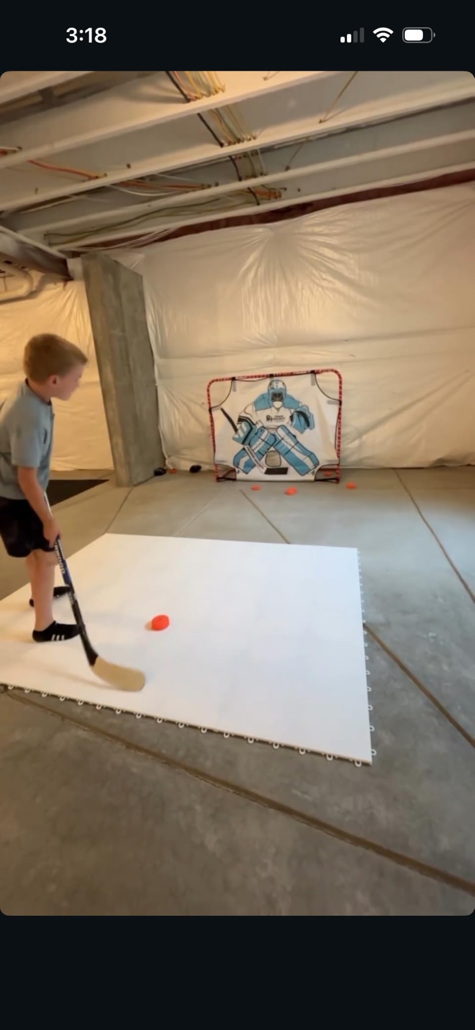 Better Hockey Extreme Dryland Flooring Tiles - Synthetic Ice Panels for Hockey, Professional Quality Training Aid for Shooting, Passing and Stickhandling customer photo 1