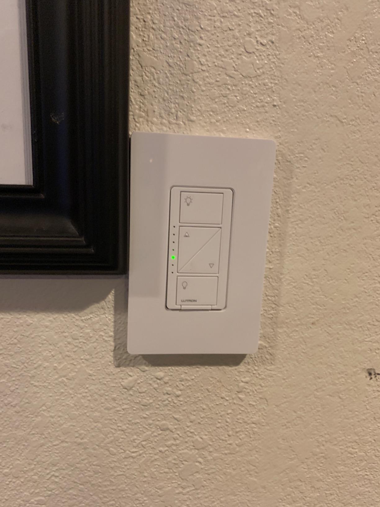 Caseta Smart Dimmer Starter Kit w/ 1 OG Dimmer, Pico, Bracket & Hub | Smart Kit has reliable connection, doesn't rely on WiFi; connect to Alexa, Apple Home, Google Home, P-BDG-PKG1W-A, White customer photo 1