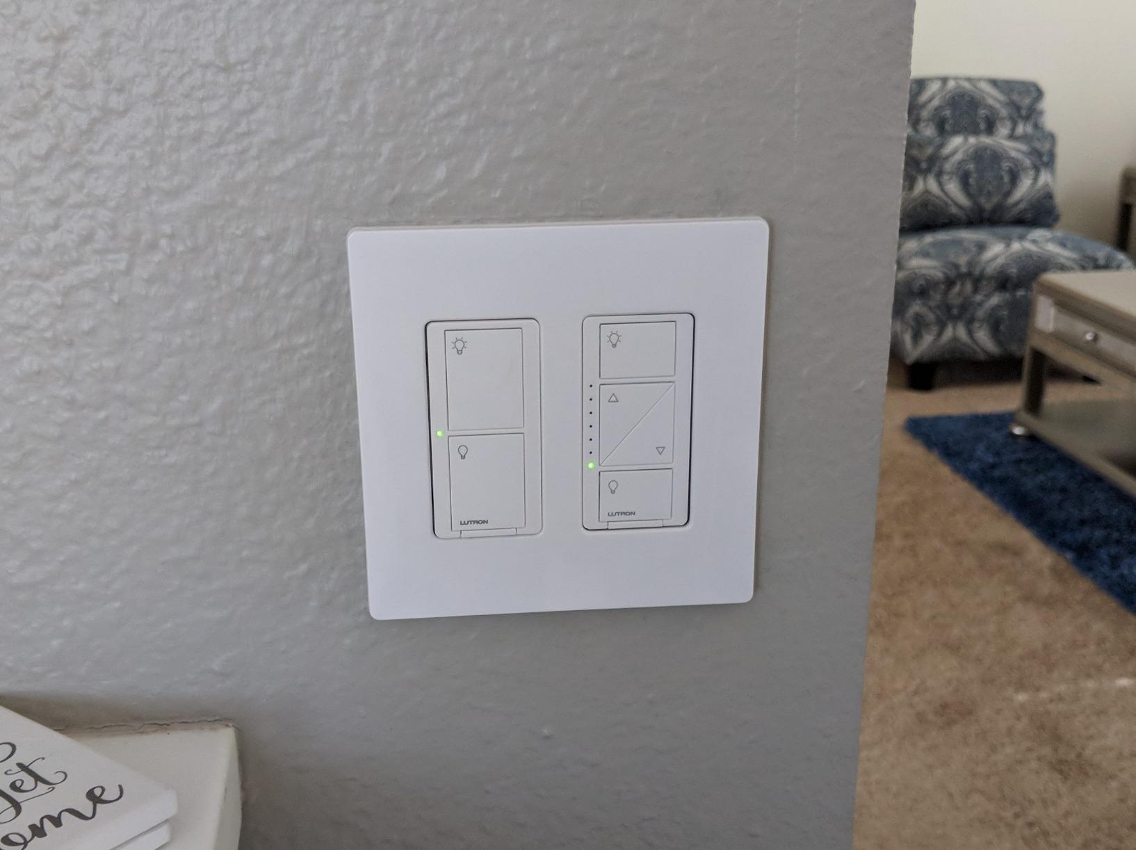 Caseta Smart Dimmer Starter Kit w/ 1 OG Dimmer, Pico, Bracket & Hub | Smart Kit has reliable connection, doesn't rely on WiFi; connect to Alexa, Apple Home, Google Home, P-BDG-PKG1W-A, White customer photo 2