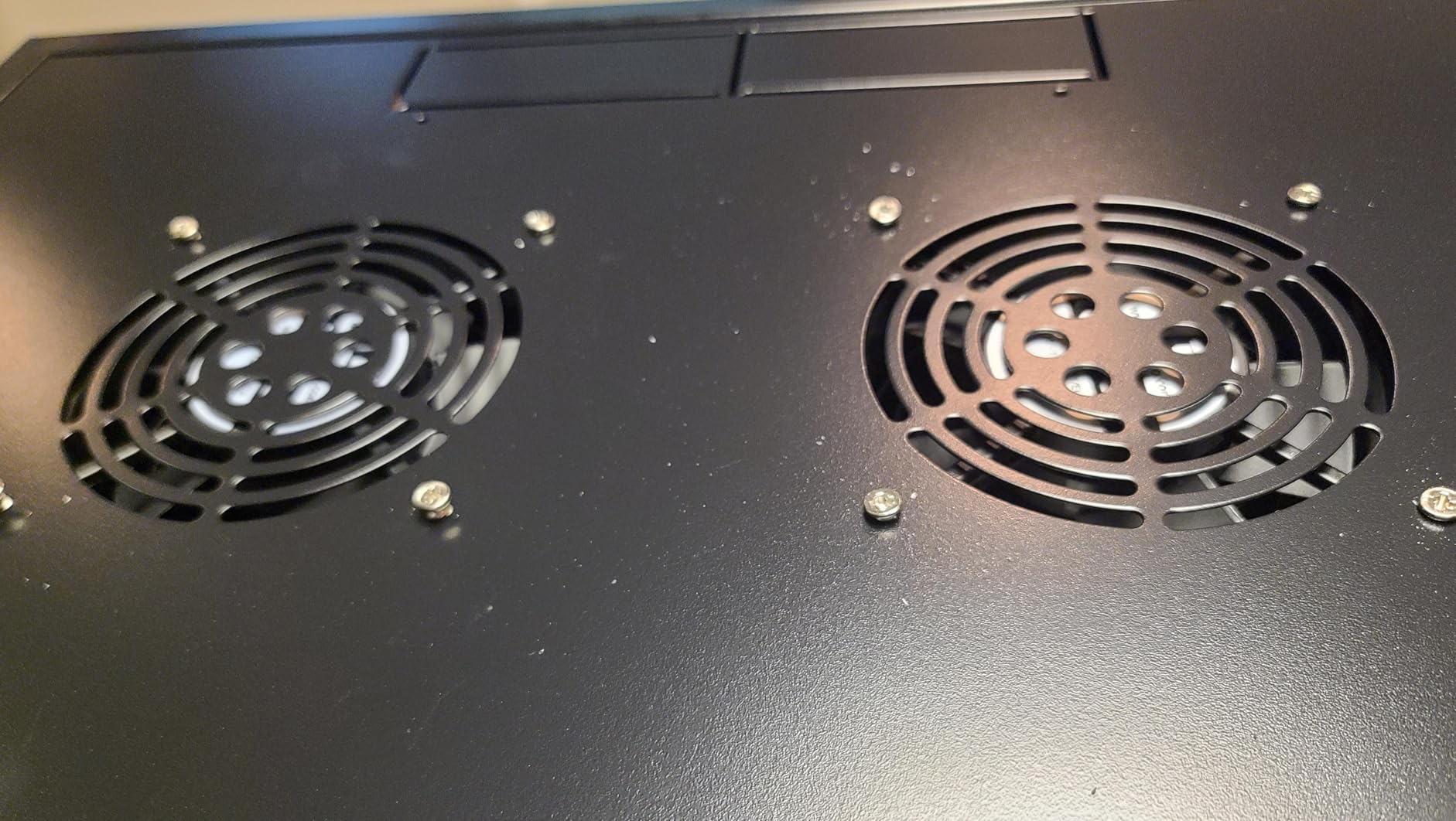 Network Cabinet Fan (2pc Kit) Pair of 120mm 4in Fans 110V - Tupavco TP1511 | Dual fan kit for 19in network cabinets - easy rackmount muffin fan for high performance cooling at 110CFM, 120mm/4in size customer photo 2