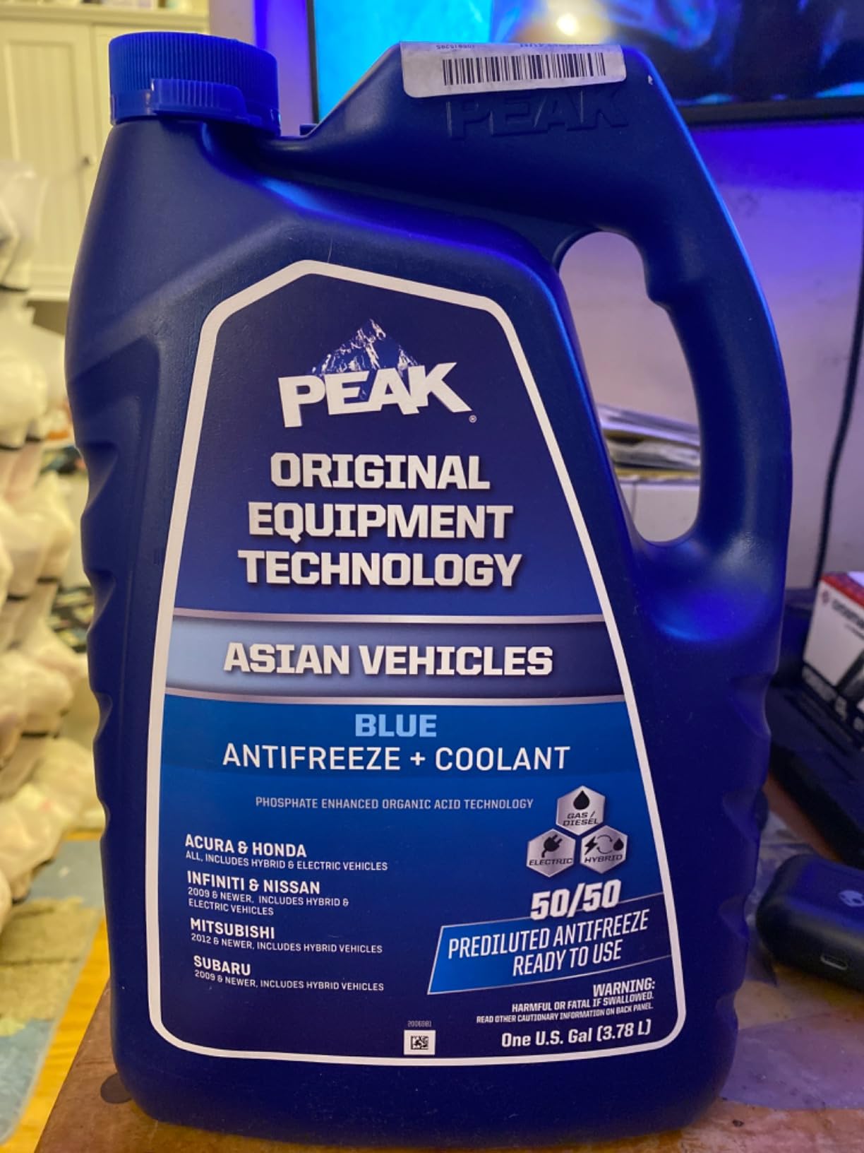 PEAK OET Extended Life Blue 50/50 Prediluted Antifreeze/Coolant for Asian Vehicles, 1 Gal. customer photo 2