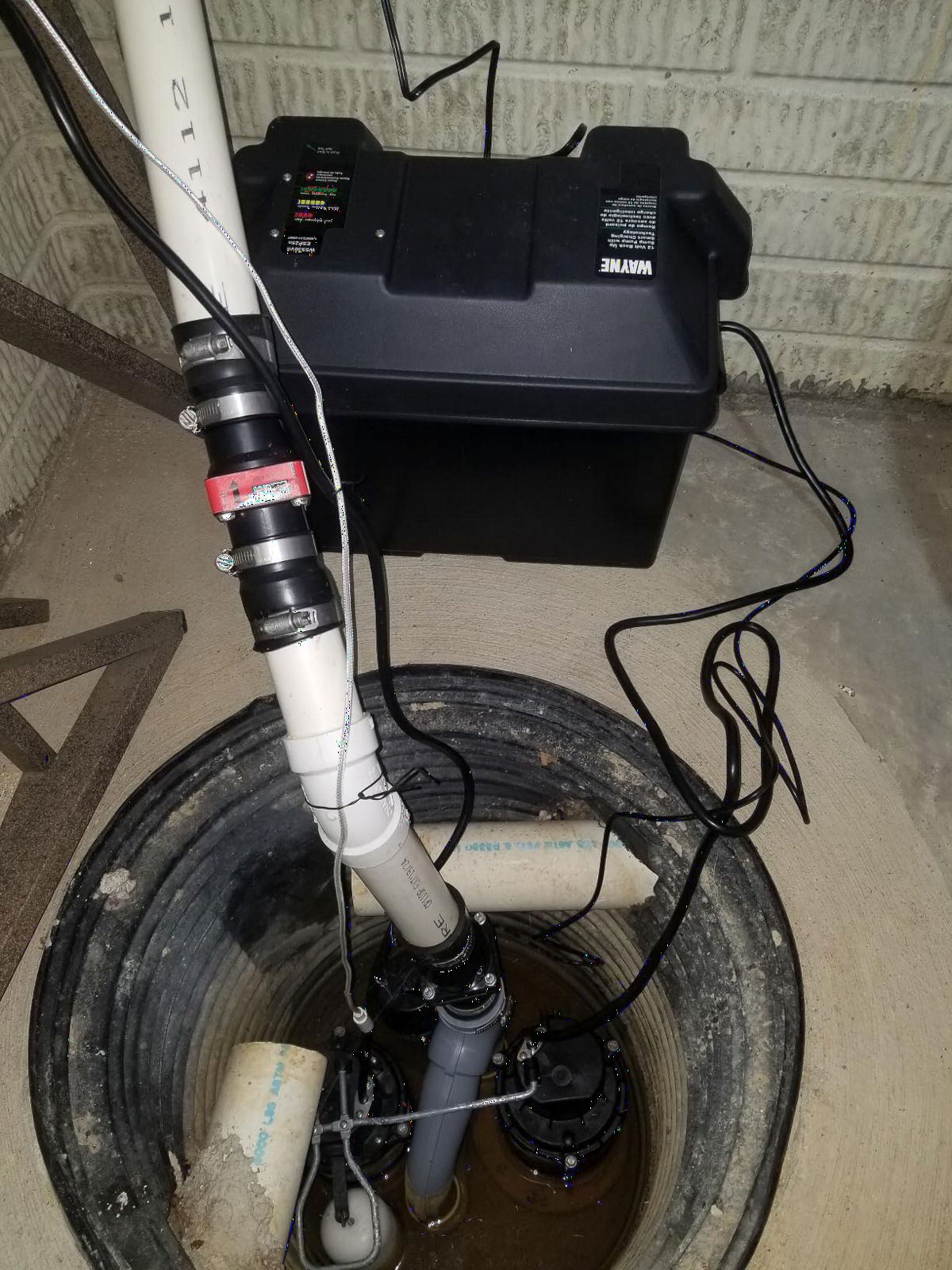 Wayne Preassembled Primary & Battery Backup Sump Pump Combo System | 1/2 HP, Integrated Vertical Float Switch, 12 Volt Battery Back Up Capability, 5,100 Gallons Per Hour customer photo 1