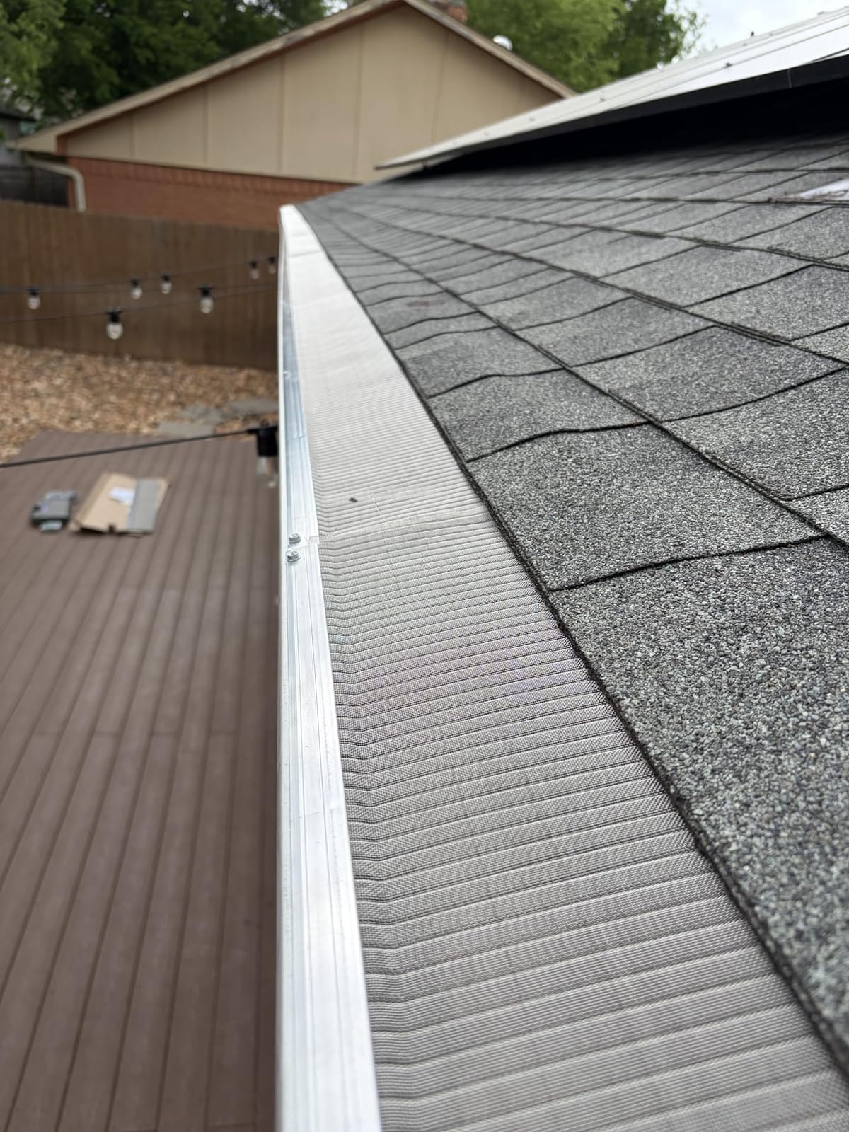 RAPTOR GUTTER GUARD - 48 FT. (Nominal) Contractor Grade Stainless Steel Micro-Mesh Gutter Guard Kit with Screws Included. Fits 5 in. Gutters and Smaller. DIY-Friendly. customer photo 2
