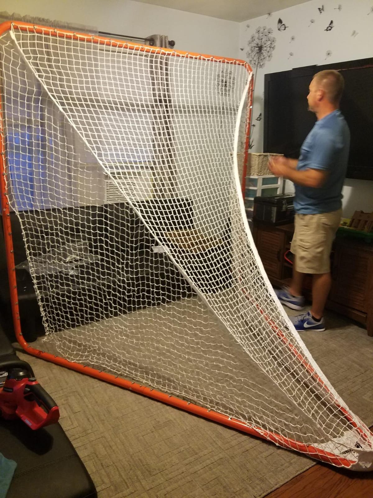 Franklin Sports Official Quikset Lacrosse Goal - 6' x 6' | Fast Lock-Down Net Assembly, Reinforced Tarpaulin Backing, Regulation Shooting Practice, Great for All Skill Levels customer photo 1