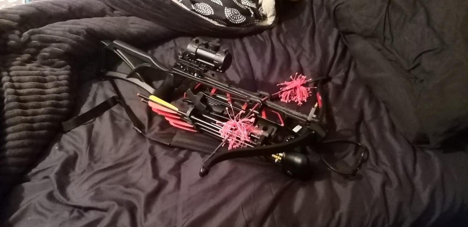 Avalanche Anaconda Recurve Crossbow Kit - 175lbs Draw Weight | Arrow Speeds Up to 245 FPS | Black Composite Stock | Red Dot Scope | Picatinny Rail Mount | Cross Bow for Hunters customer photo 2