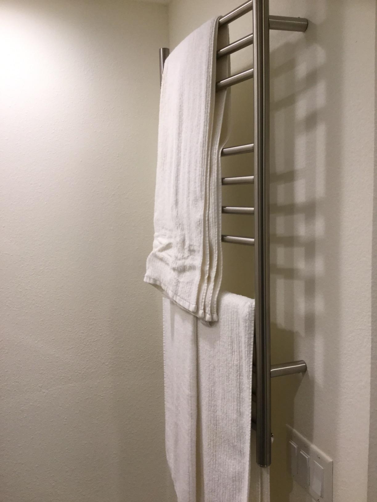 HEATGENE Towel Warmer, Heated Towel Rack, Plug-in/Hardwired, Brushed | 304 Stainless Steel Wall-Mounted Towel Warmer With Plug-In Or Hardwired Installation customer photo 1