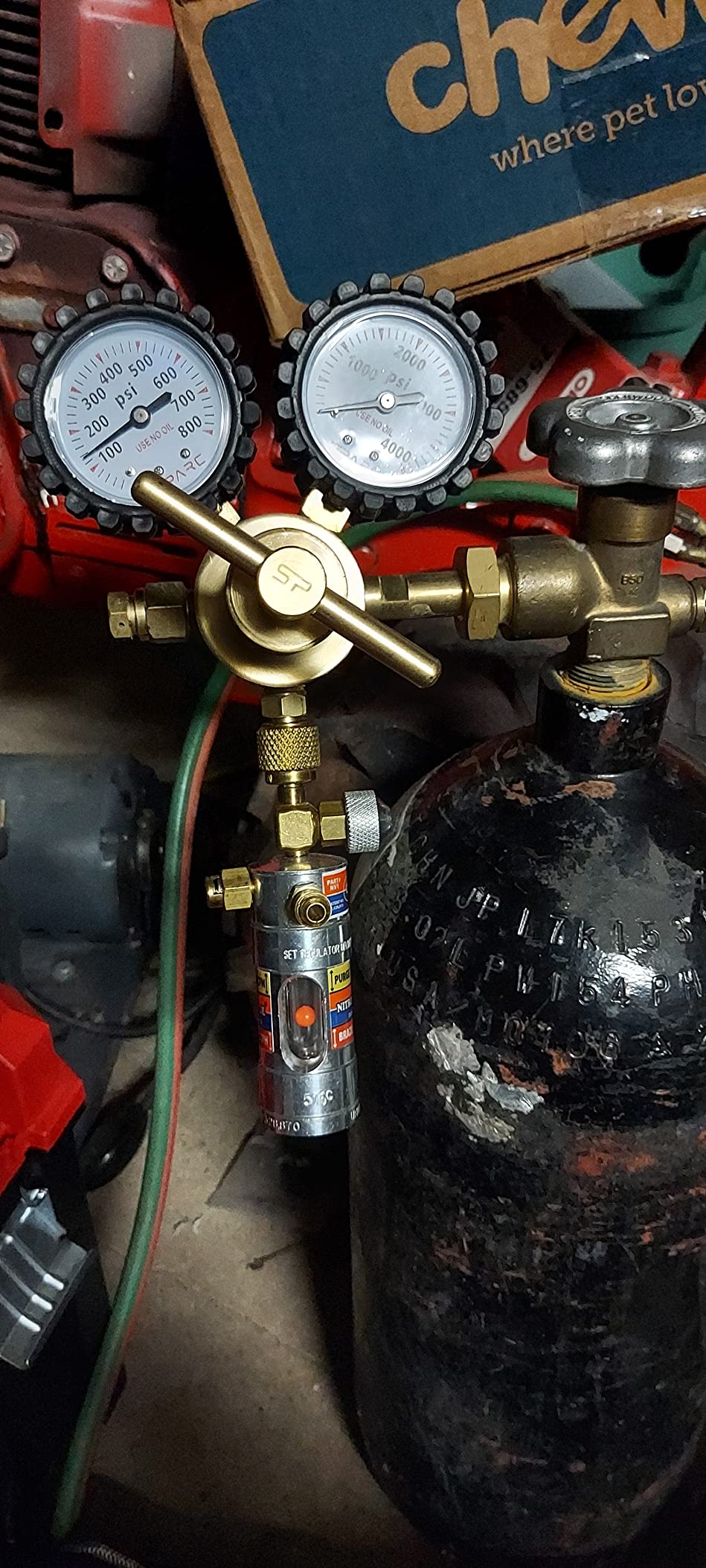 SPARC Premium Nitrogen Regulator HVAC - LIFETIME USA Warranty | 0-600PSI Delivery Pressure - for Brazing Purging Testing - CGA580 Inert Gas Helium Argon customer photo 2