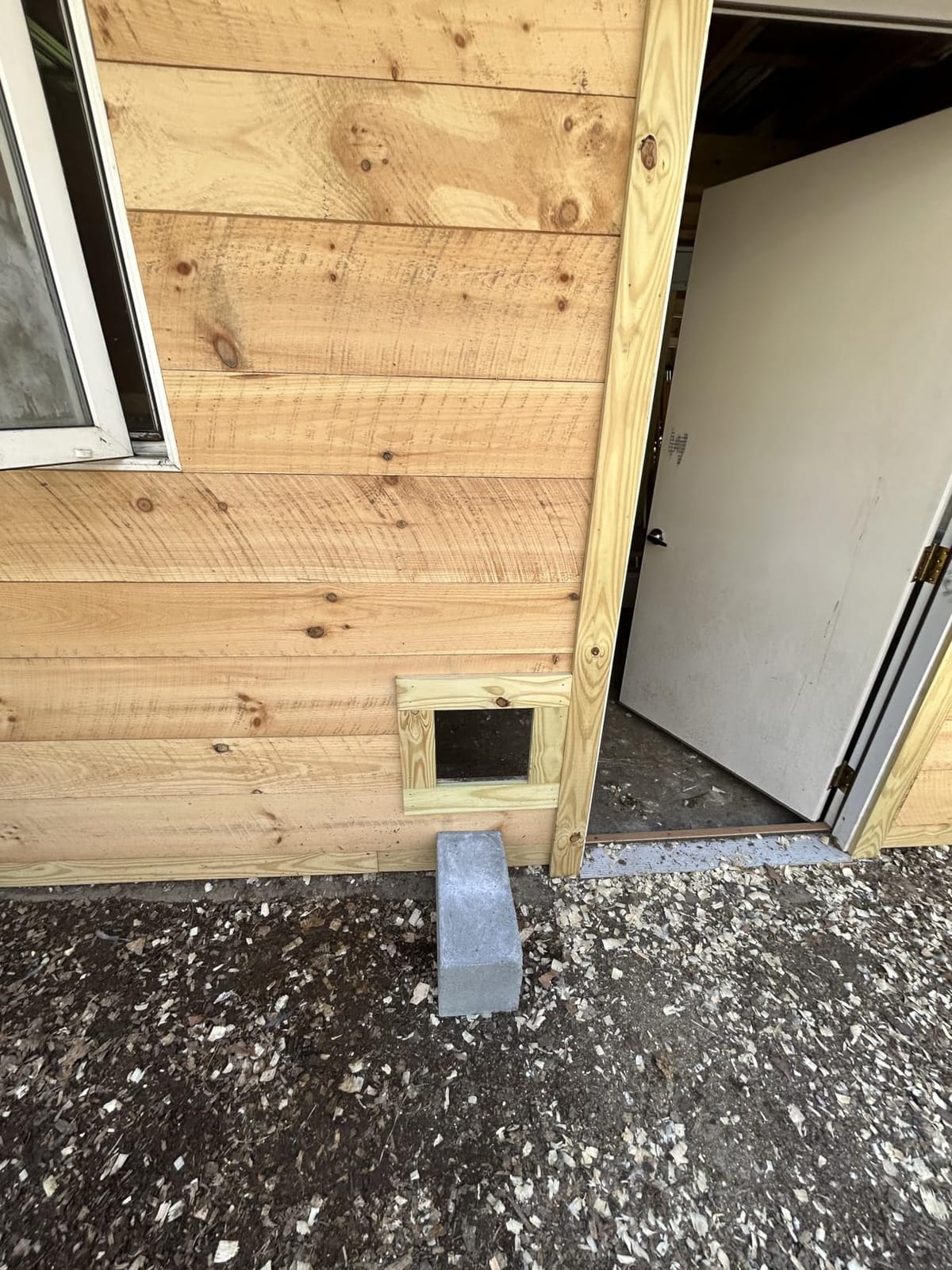 JVR Automatic Chicken Coop Door, Timer, Anti-Pinch, Aluminum Predator Proof | Programmable LCD timer, screw-rod actuator locks like a deadbolt, 11 x 12 in opening, weatherproof 13F to 140F, outage memory customer photo 2