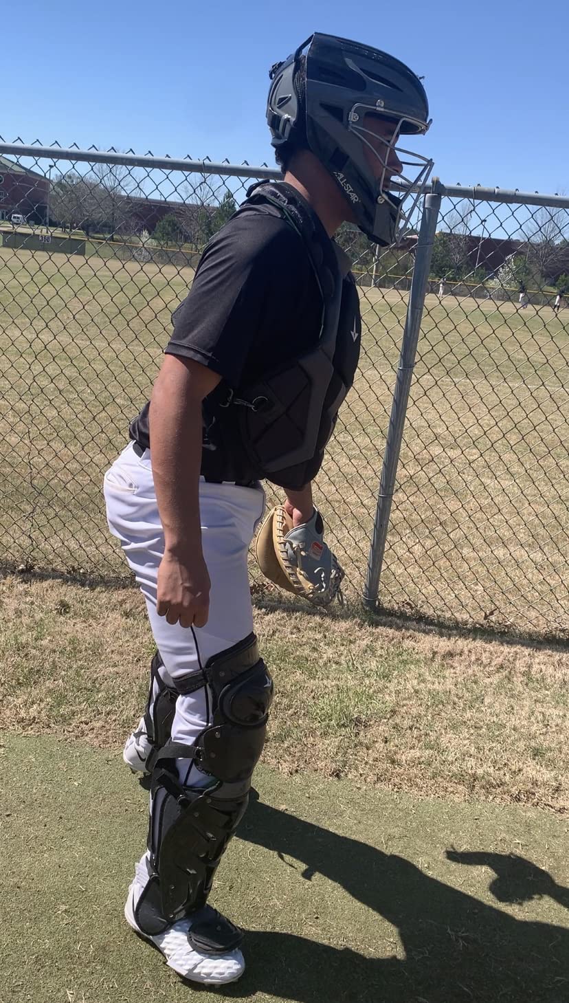 All-Star S7 Axis for Adults - Baseball Catching Equipment Kit (Catching Helmet, Chest Protector, Leg Guards), NOCSAE Standard customer photo 2