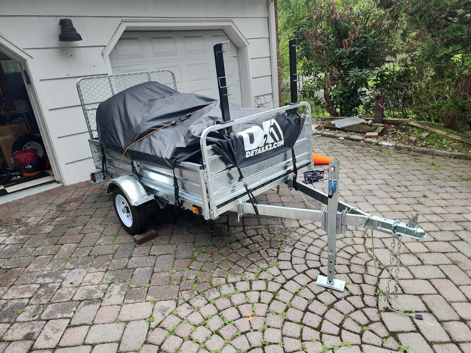 DK2 4.5 x 7.5 Galv Trailer (Drive-Up Gate Included), Load Capacity 1639 lb, Deck Length 7.5 ft, Deck Width 4.5 ft, Model# MMT5X7G-DUG customer photo 1