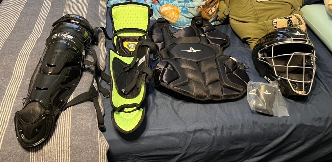 All-Star S7 Axis Ages 9 to 16 - Baseball Catching Equipment Kit (Includes Helmet, Chest Protector, Leg Guards), Meets NOCSAE customer photo 1