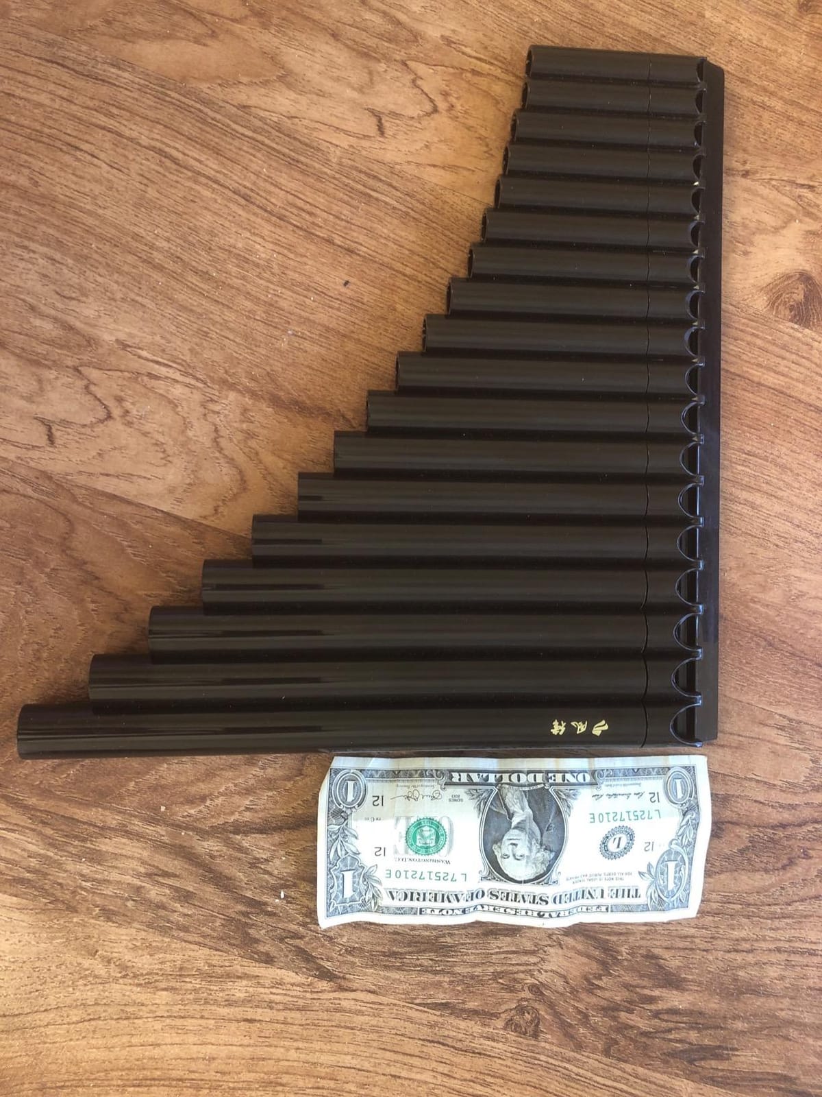 18 Pipes Eco-friendly Resin C tone Pan Flute for Beginner, Easy Learning (Dark Brown) customer photo 1