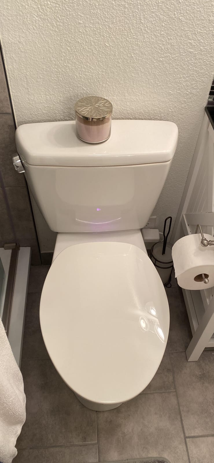 KOHLER 10349-0 PureWarmth Heated Elongated Toilet Seat, Soft Close Toilet Seat, Quiet-Close, Slow Close, Night Light, White customer photo 2