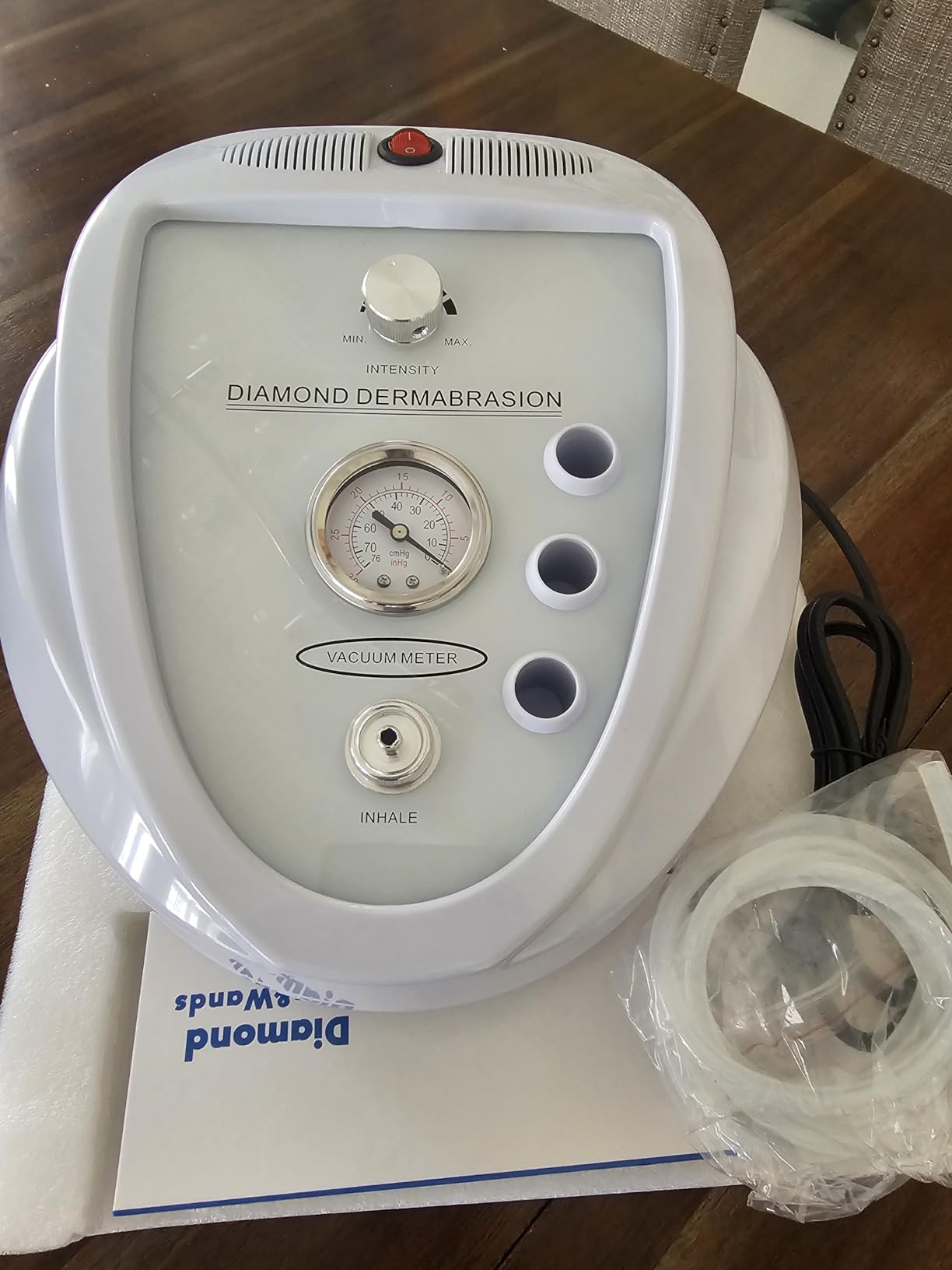 Diamond Microdermabrasion Machine, Yofuly 65-68cmHg Suction Power Professional Dermabrasion, Home Use Facial Skin Care Equipment customer photo 1